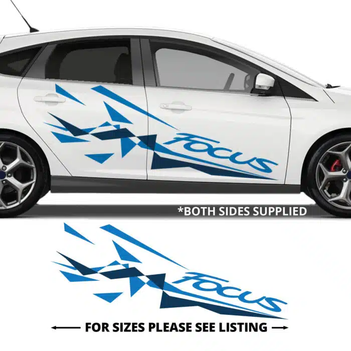 Focus Ford Triangle Side Stripes