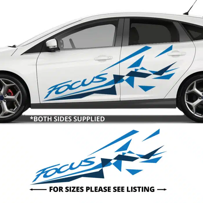 Focus Ford Triangle Side Stripes