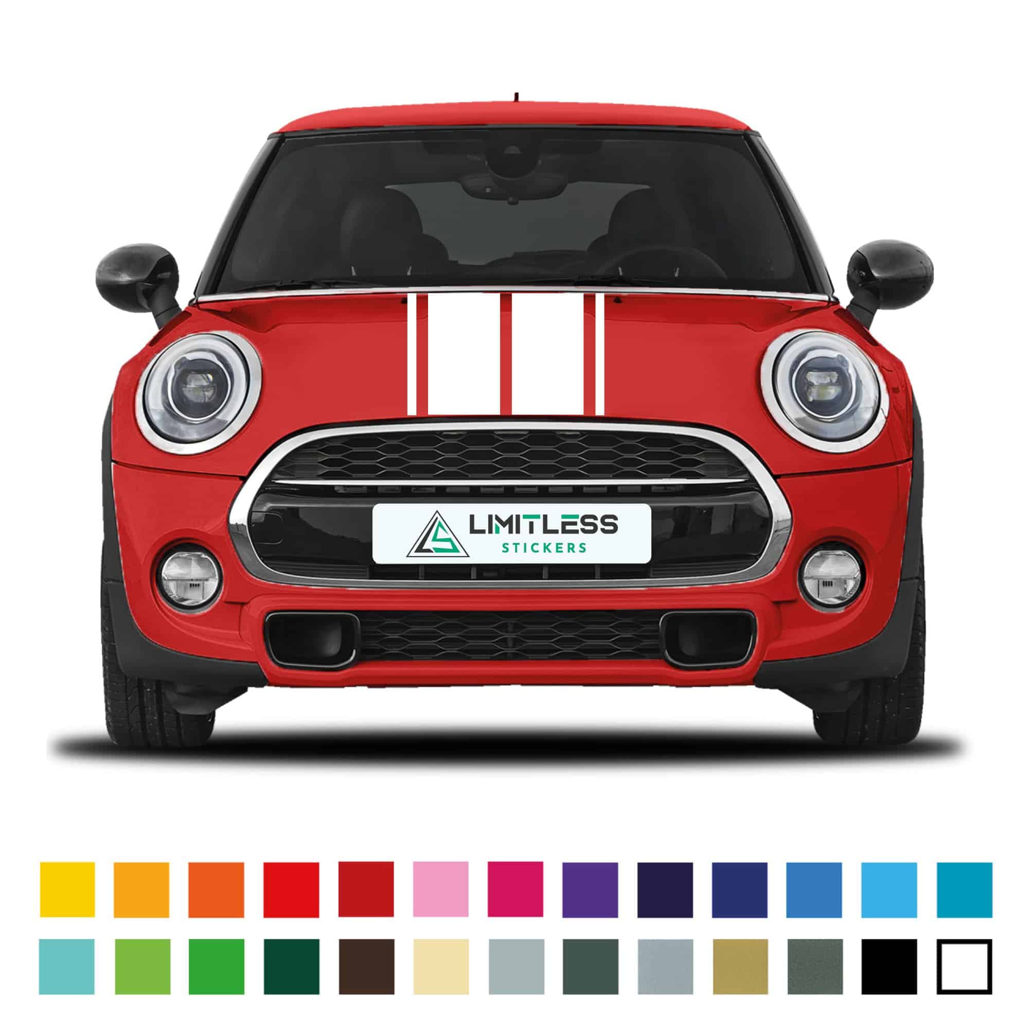 Mini Bonnet Classic Double Viper Stripes