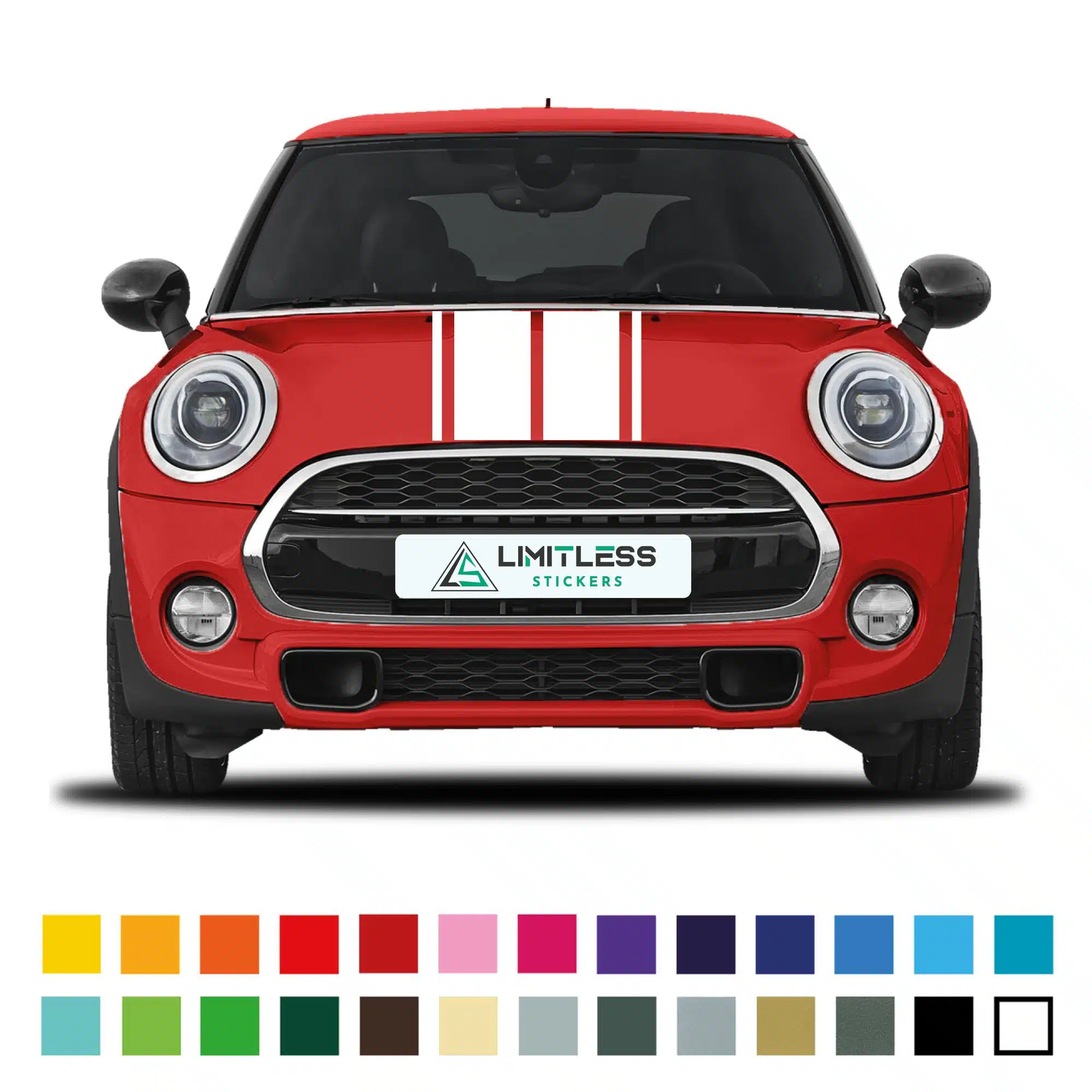 Mini Bonnet Classic Double Viper Stripes