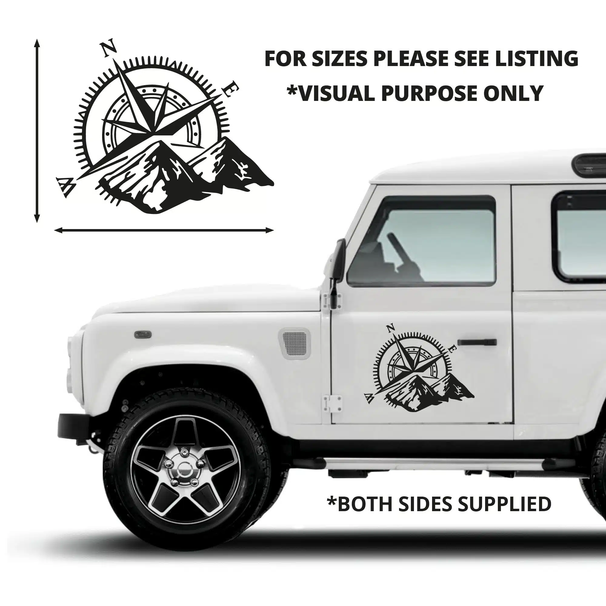 Defender Side Compass Graphic