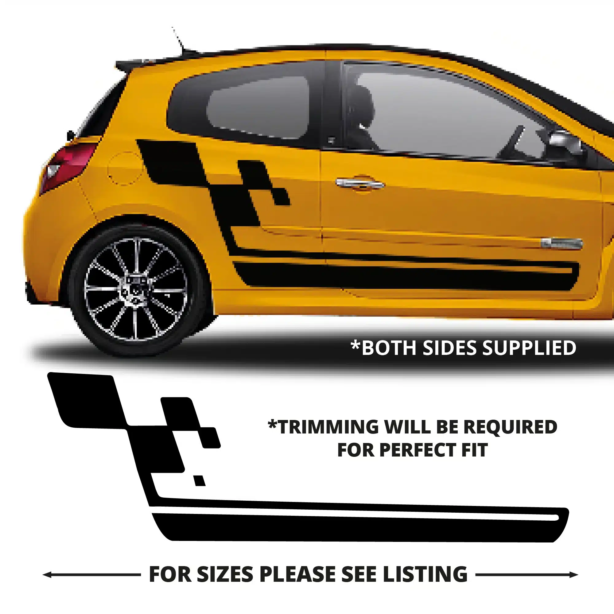 Clio Sport Side Graphics