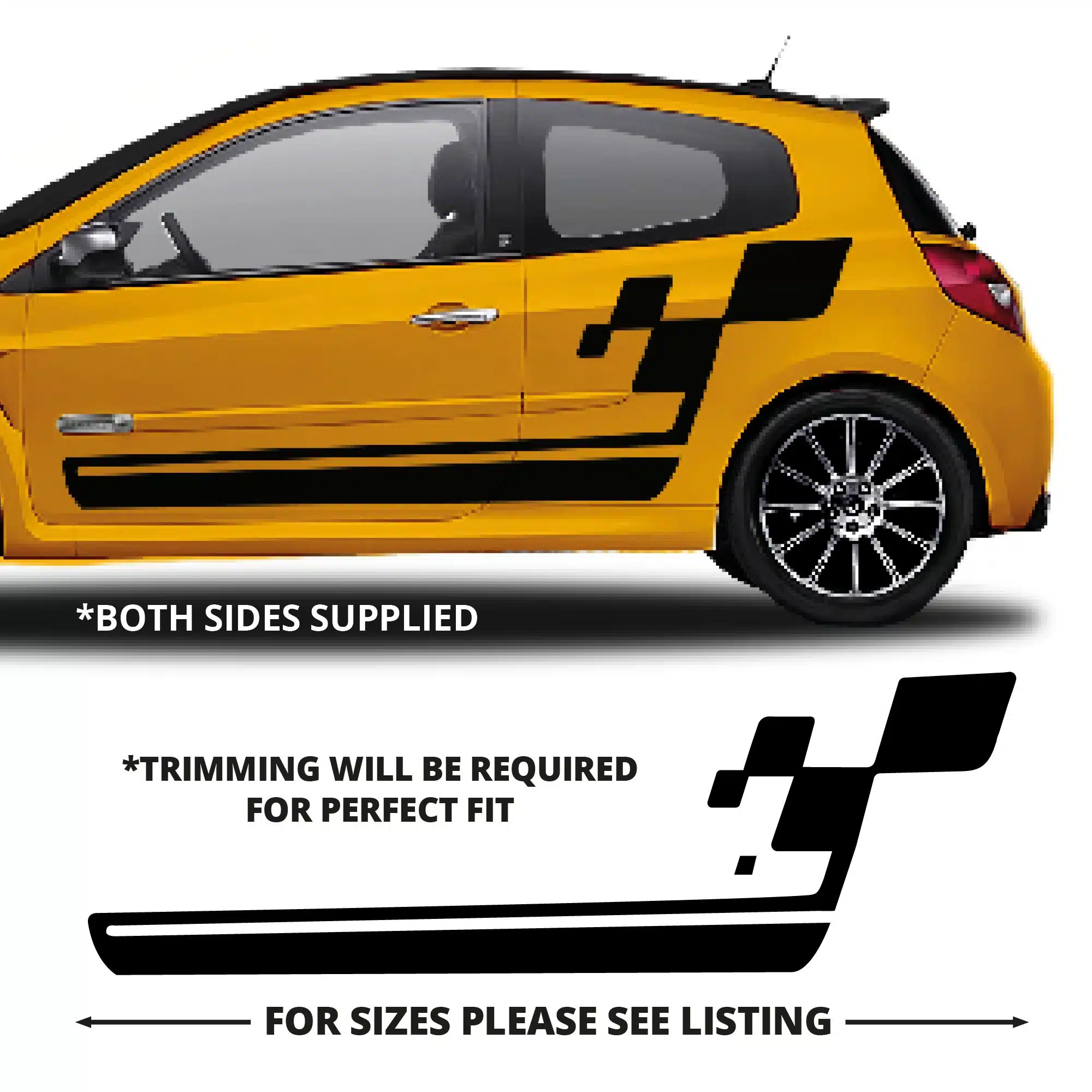 Clio Sport Side Graphics