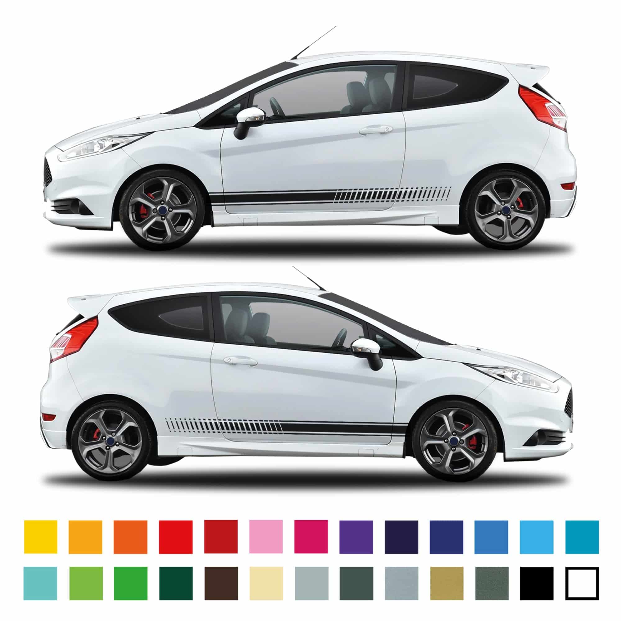 Fiesta Double Pinline Staggered Stripes