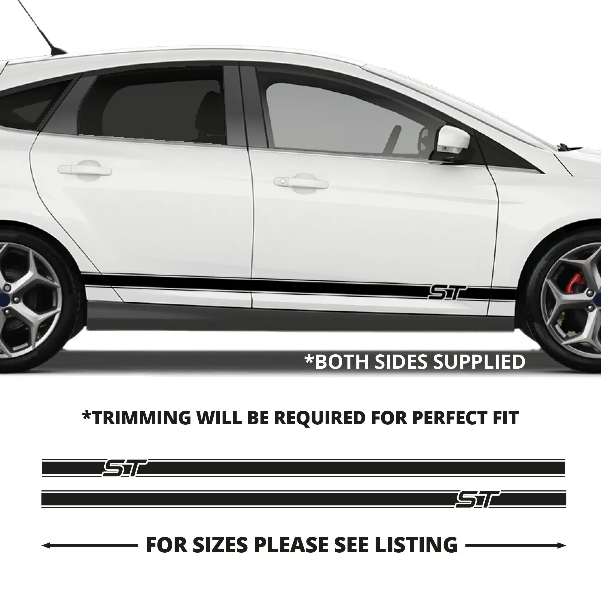 Focus St Double Pinline Stripes Stickers