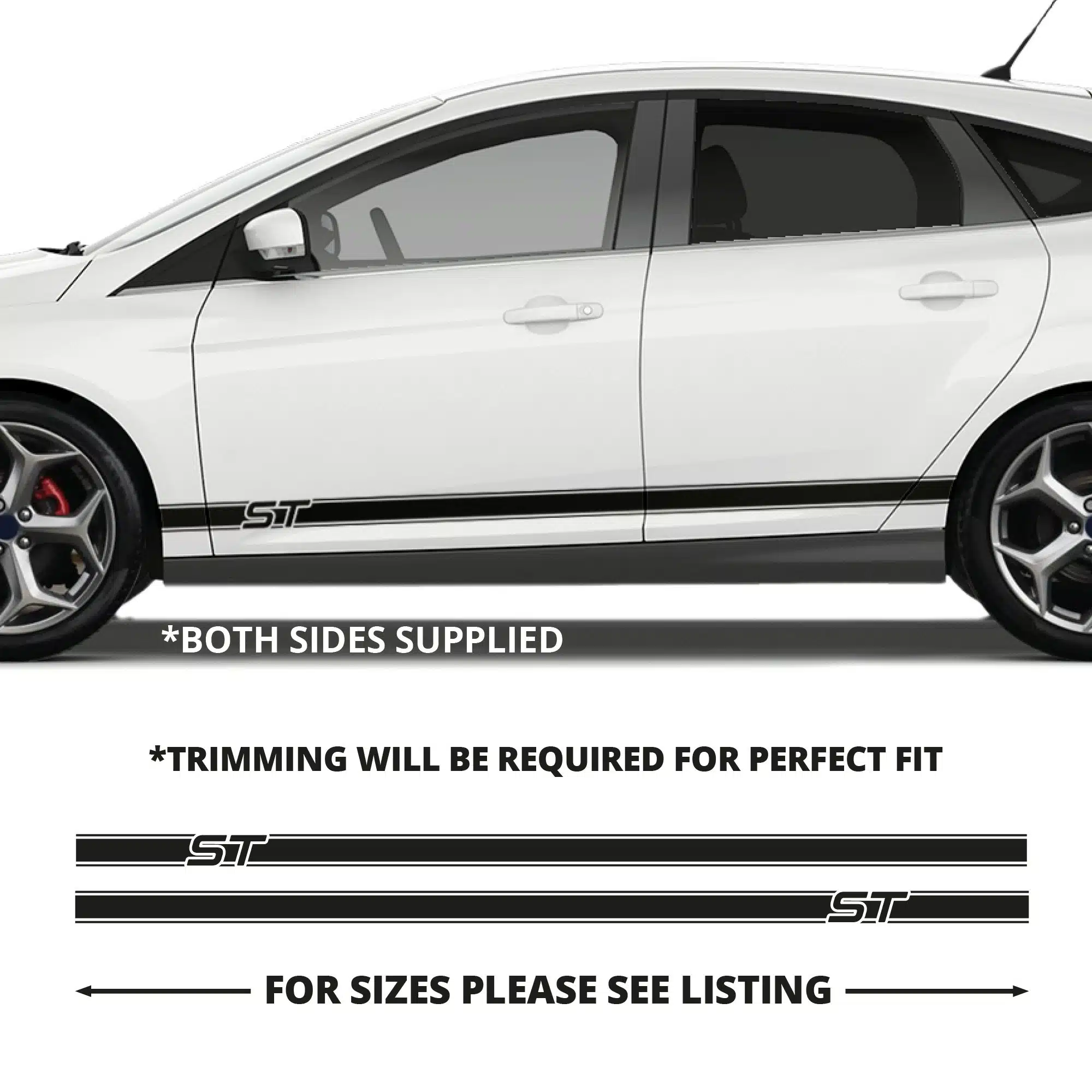 Focus St Double Pinline Stripes Stickers