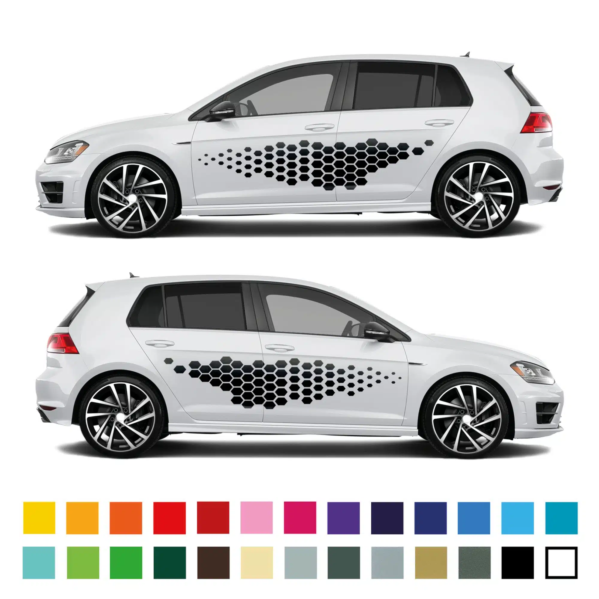 Vw Golf Large Hex Graphics