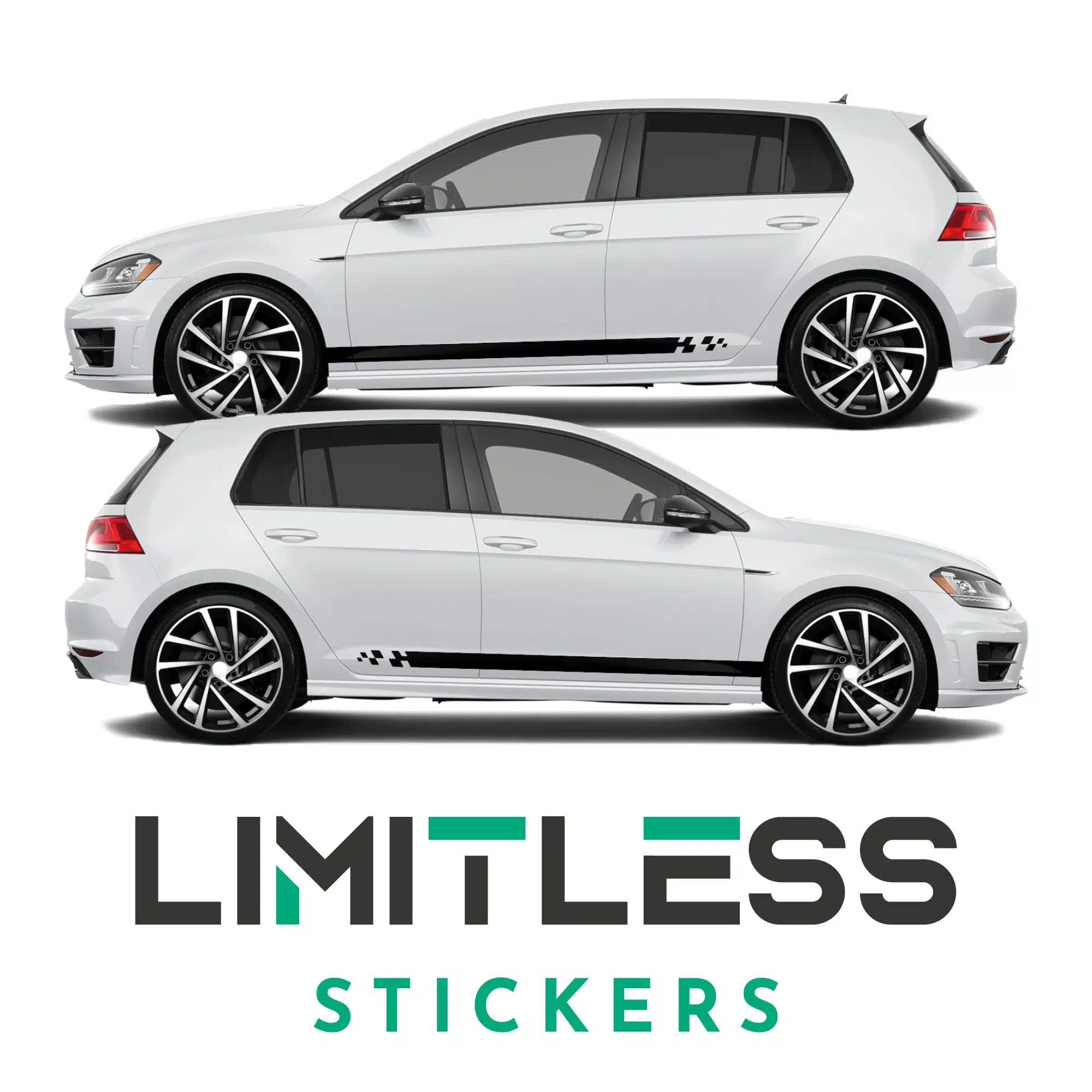 Vw Golf Race Stripe Graphic