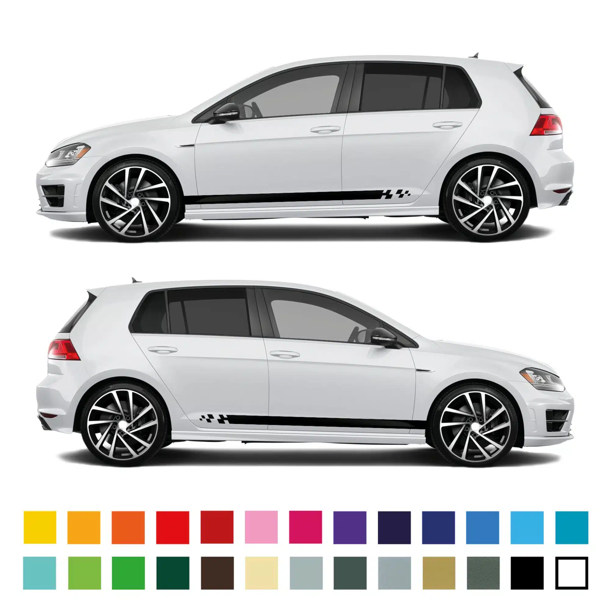 Vw Golf Race Stripe Graphic