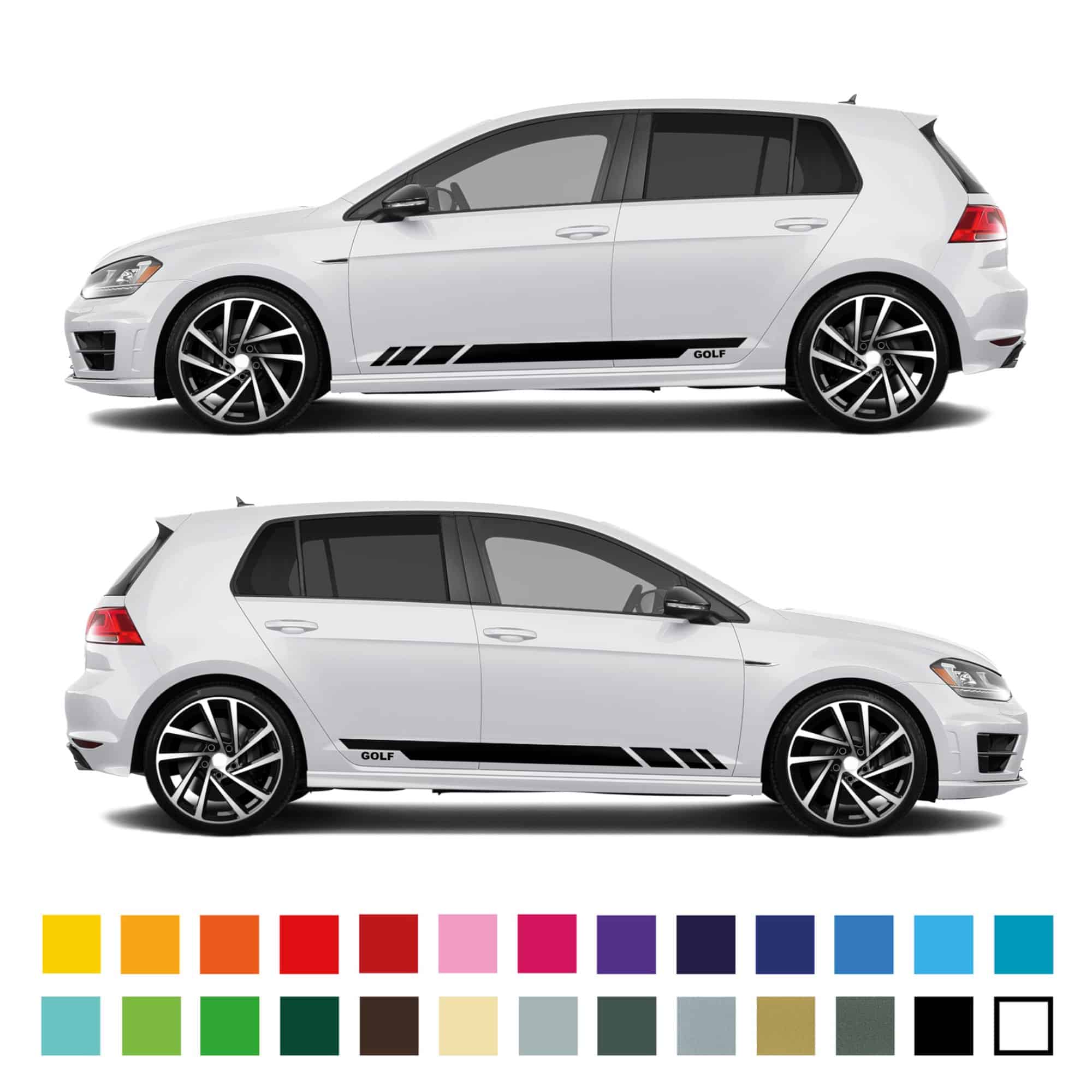 Vw Golf Staggered Stripe