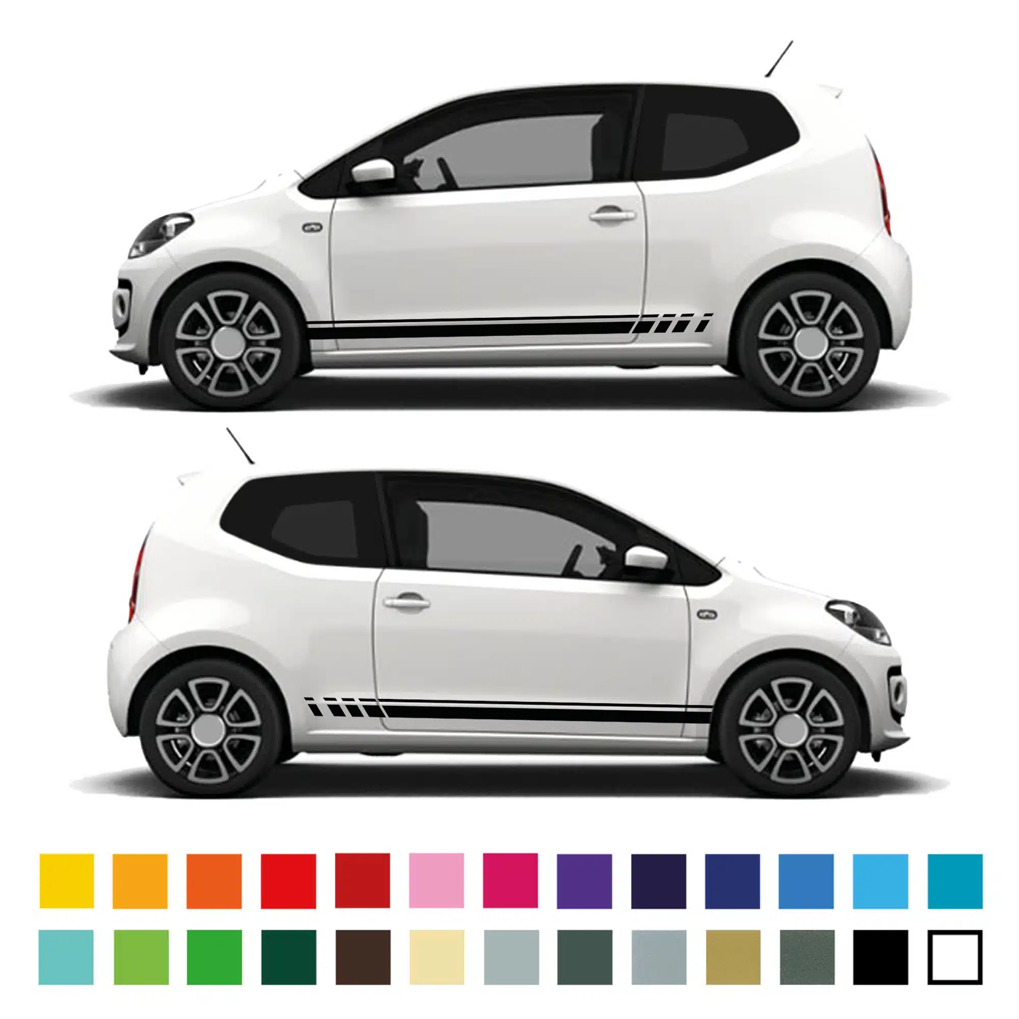 Vw Up Citigo Staggered Stripe With Single Pinline