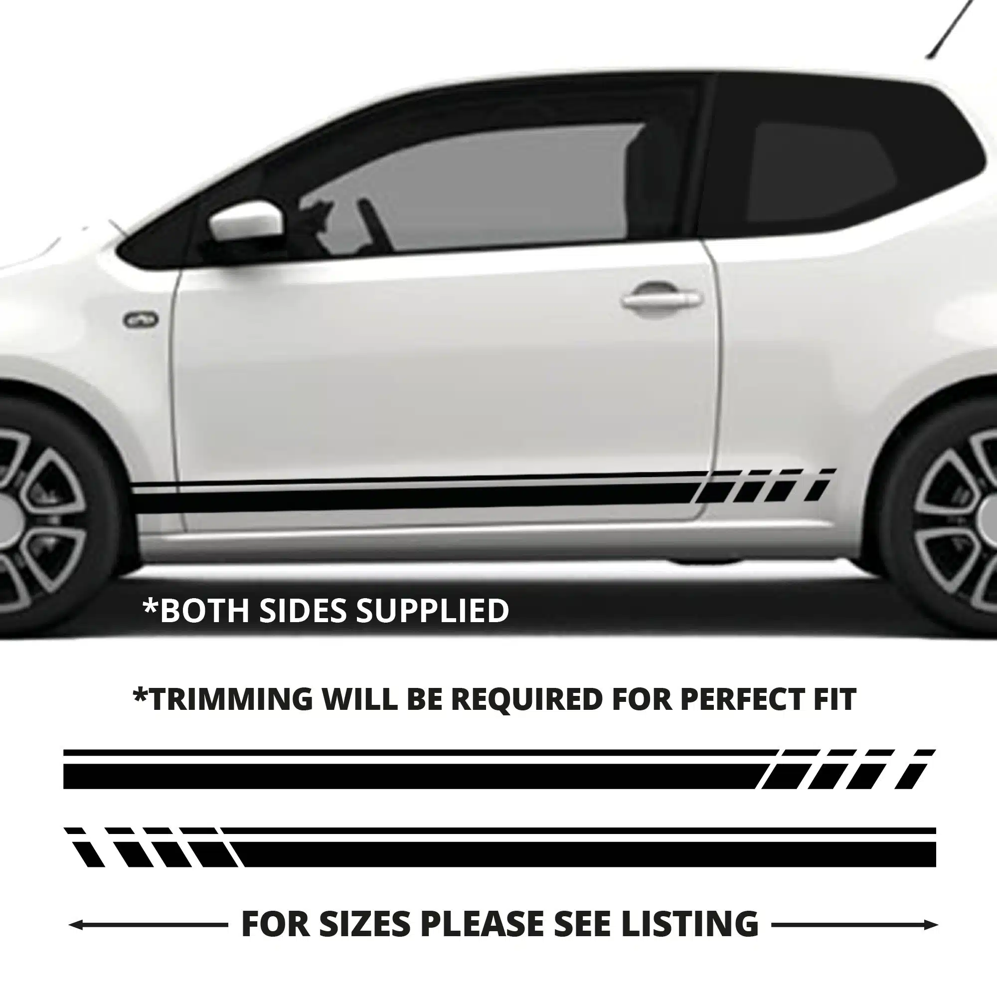 Vw Up Citigo Staggered Stripe With Single Pinline