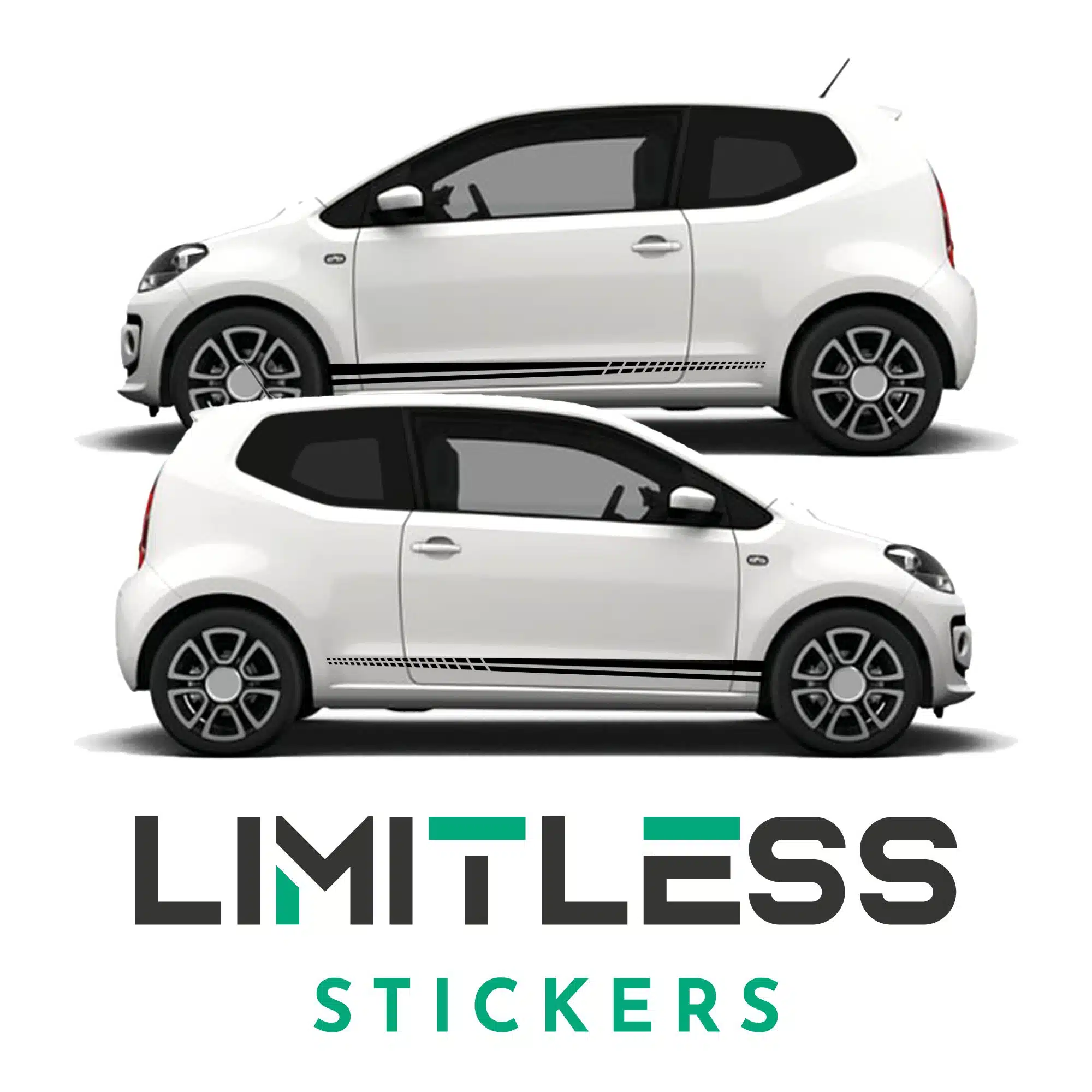 Vw Up Citigo Staggered Stripe With Double Pinline