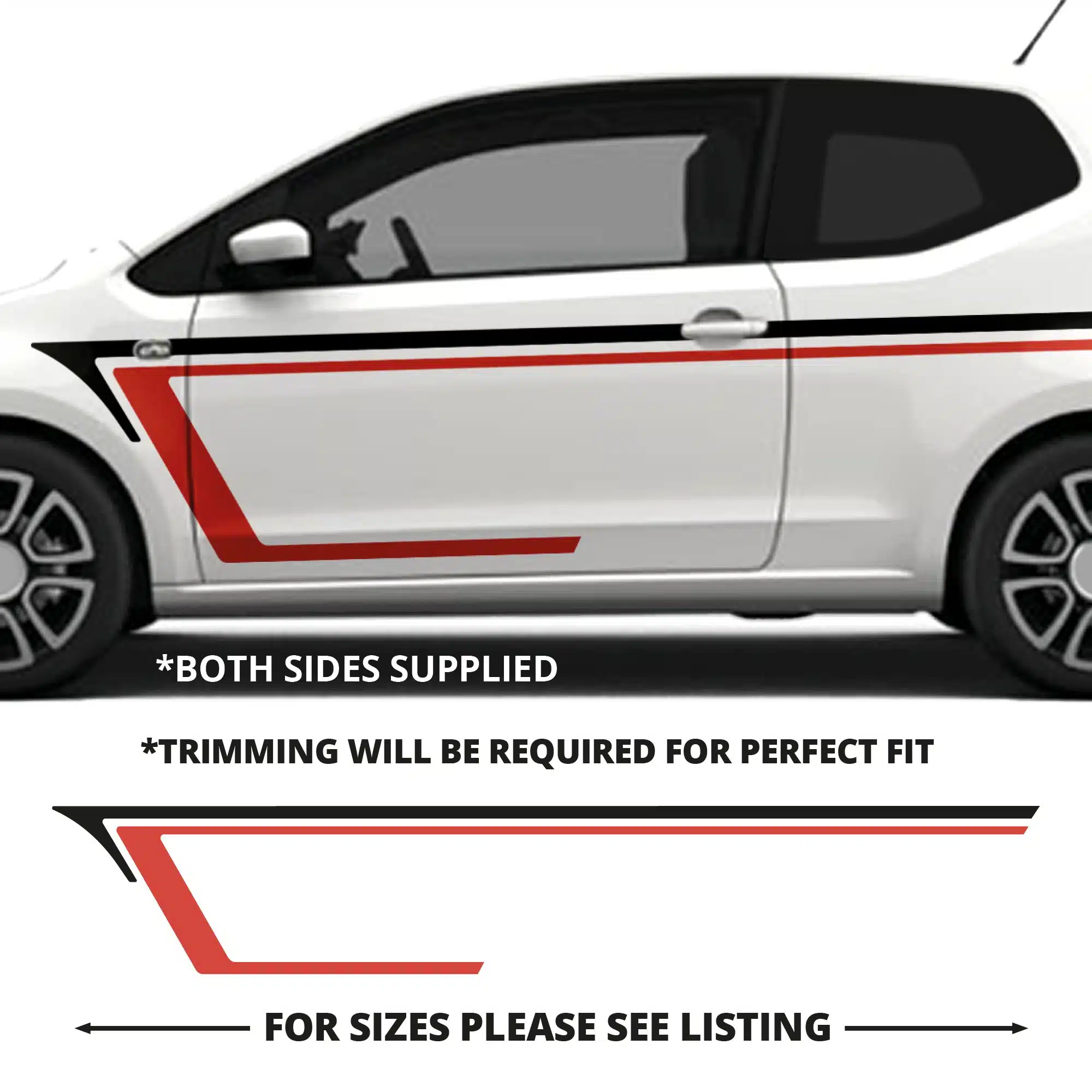 Vw Up Citigo Sport Side Stripes