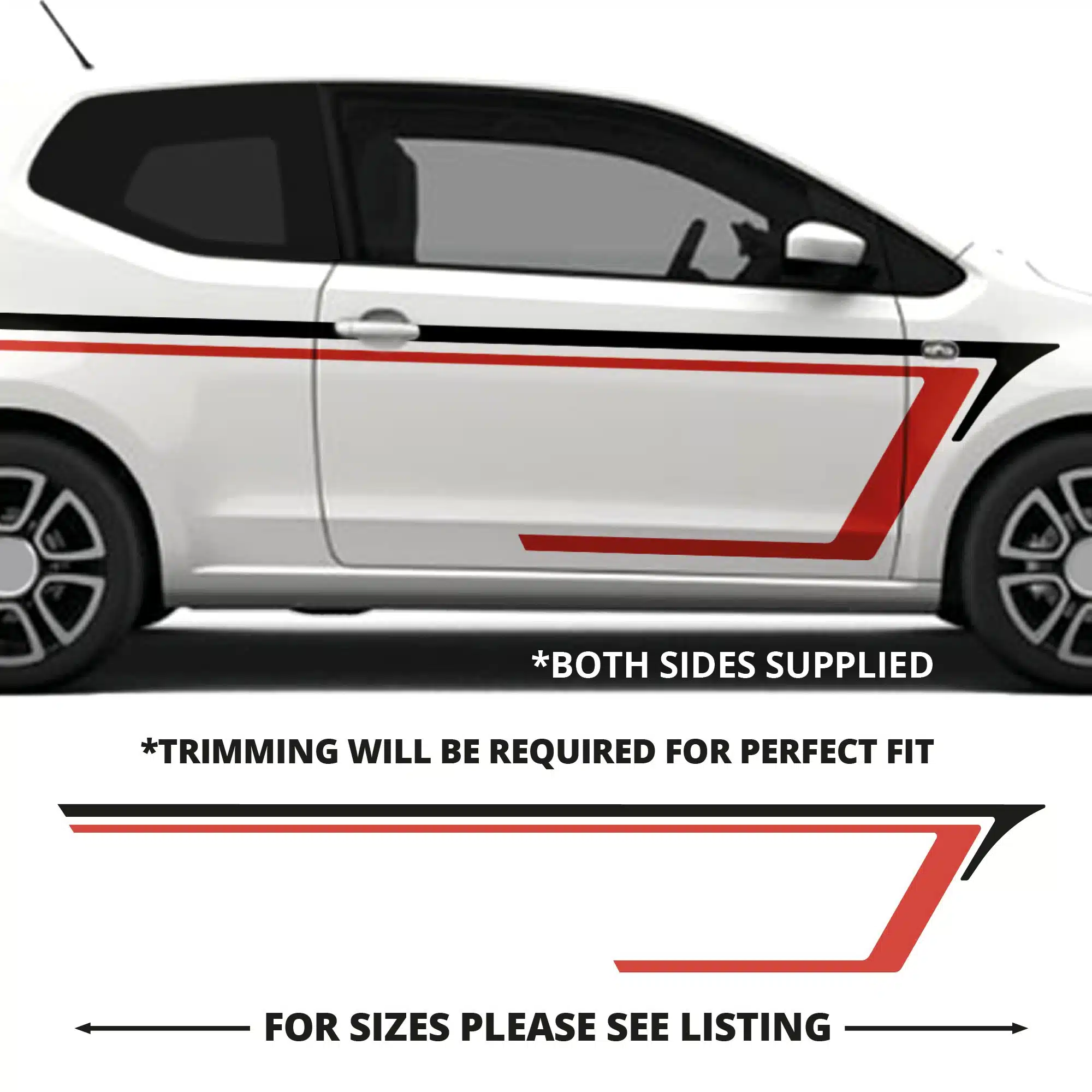 Vw Up Citigo Sport Side Stripes