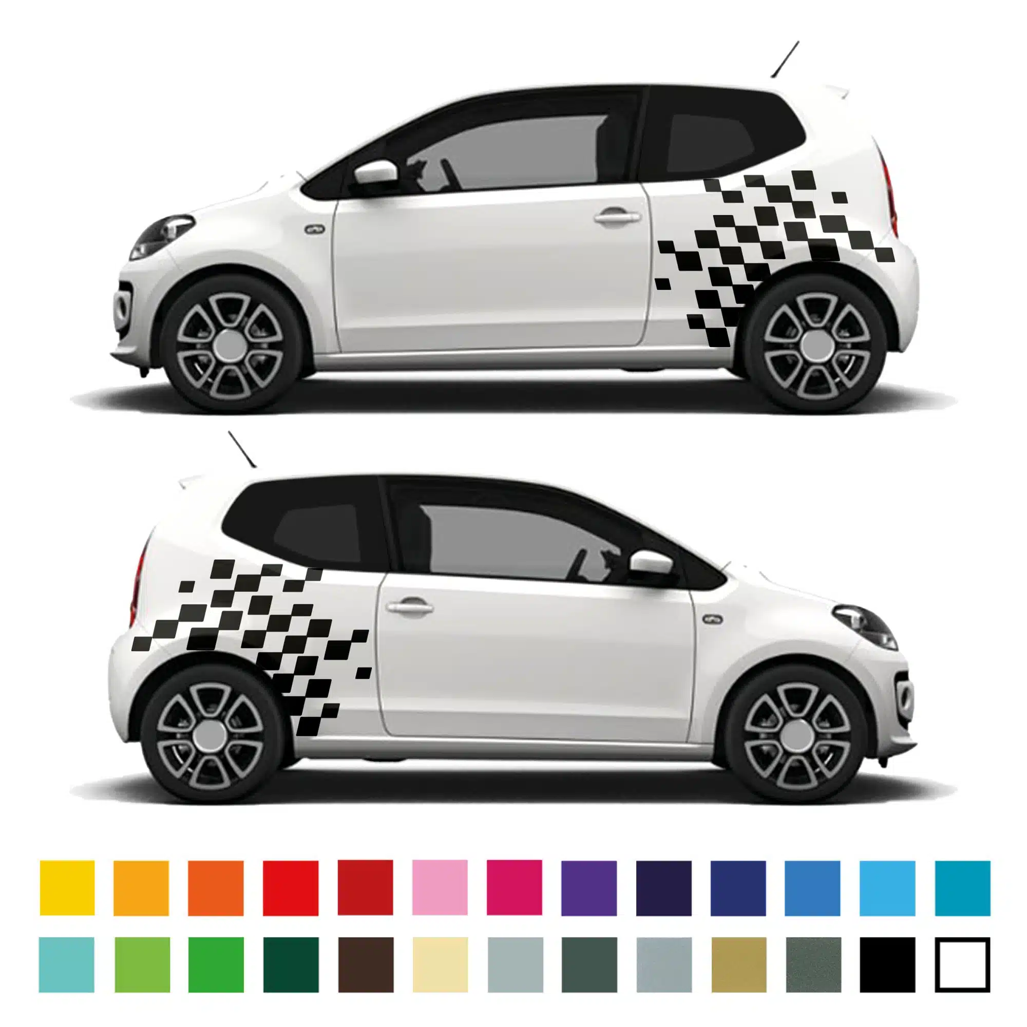 Vw Up Citigo Large Checks Graphic