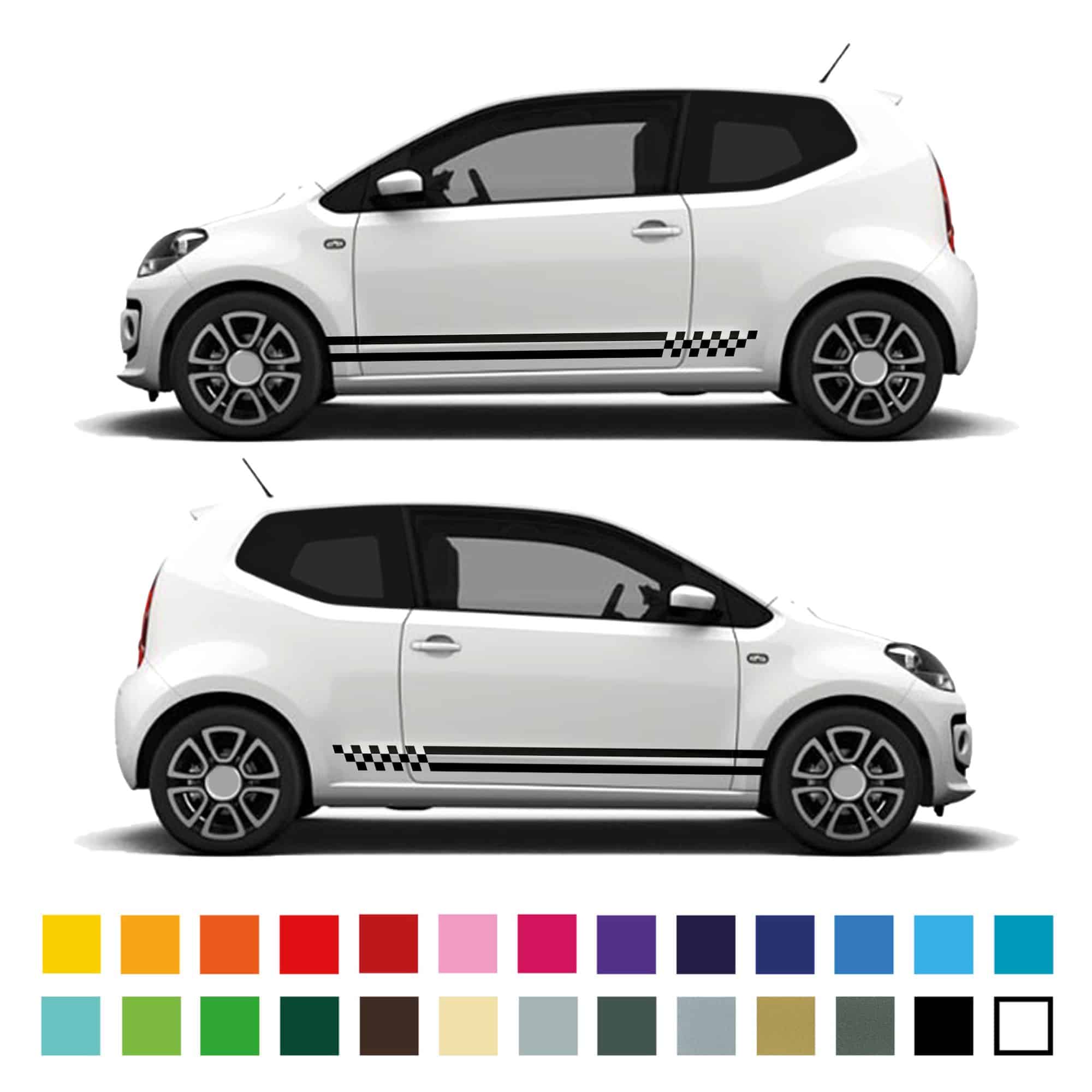 Vw Up Citigo Double Stripes To Checks