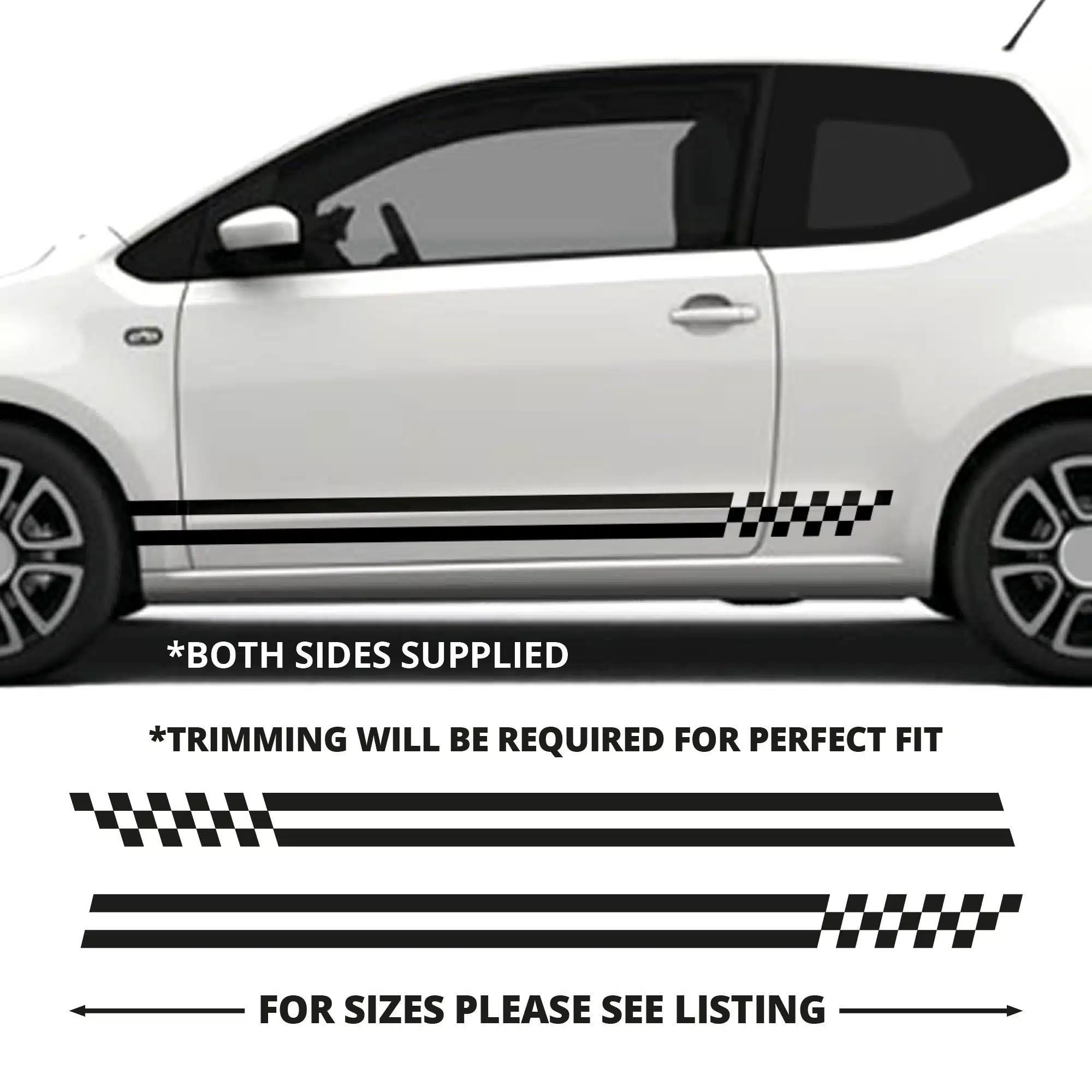 Vw Up Citigo Double Stripes To Checks