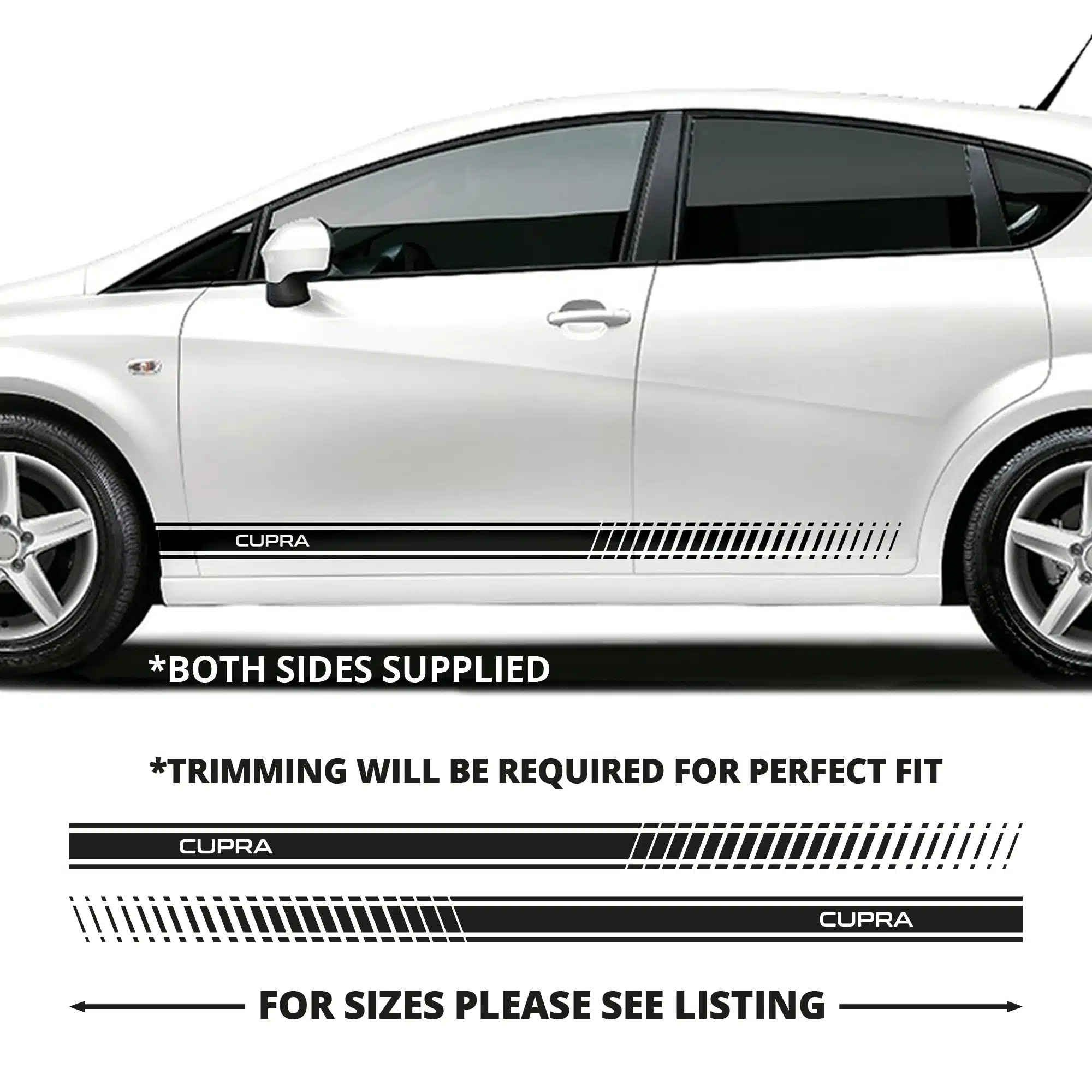 Seat Leon Staggered Stripe With Single Pinline