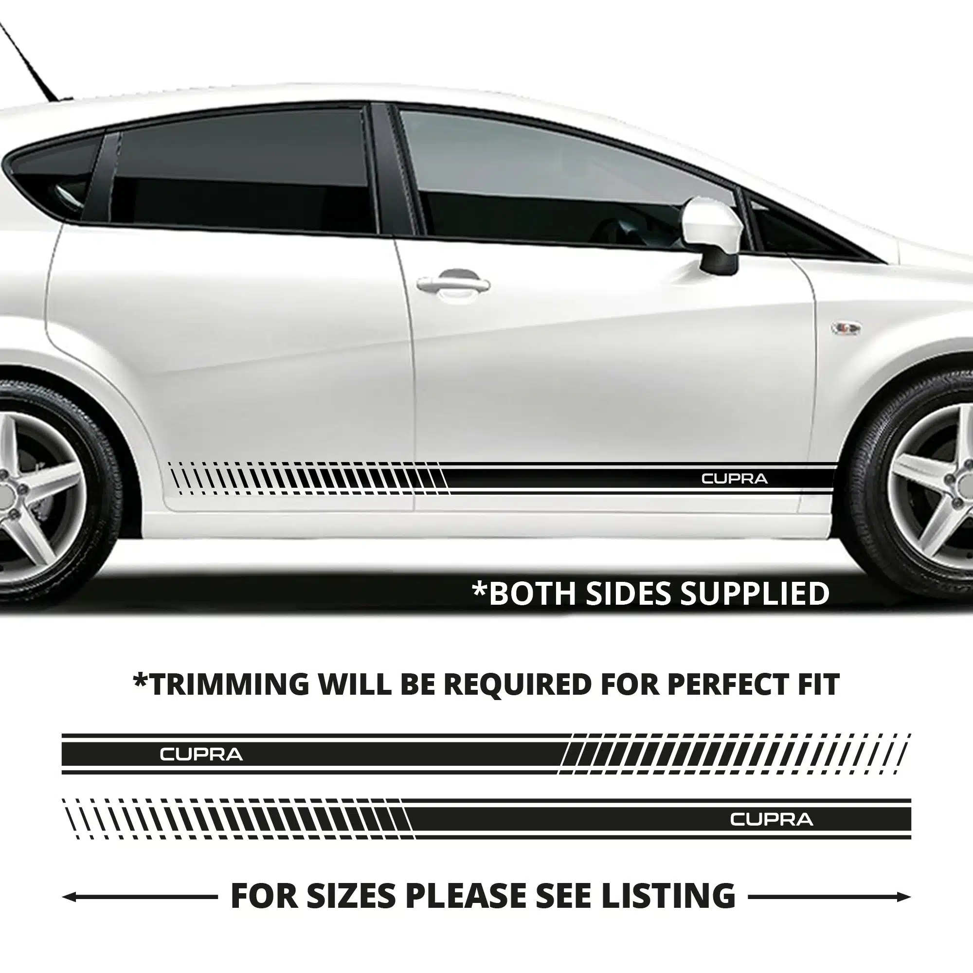 Seat Leon Staggered Stripe With Single Pinline