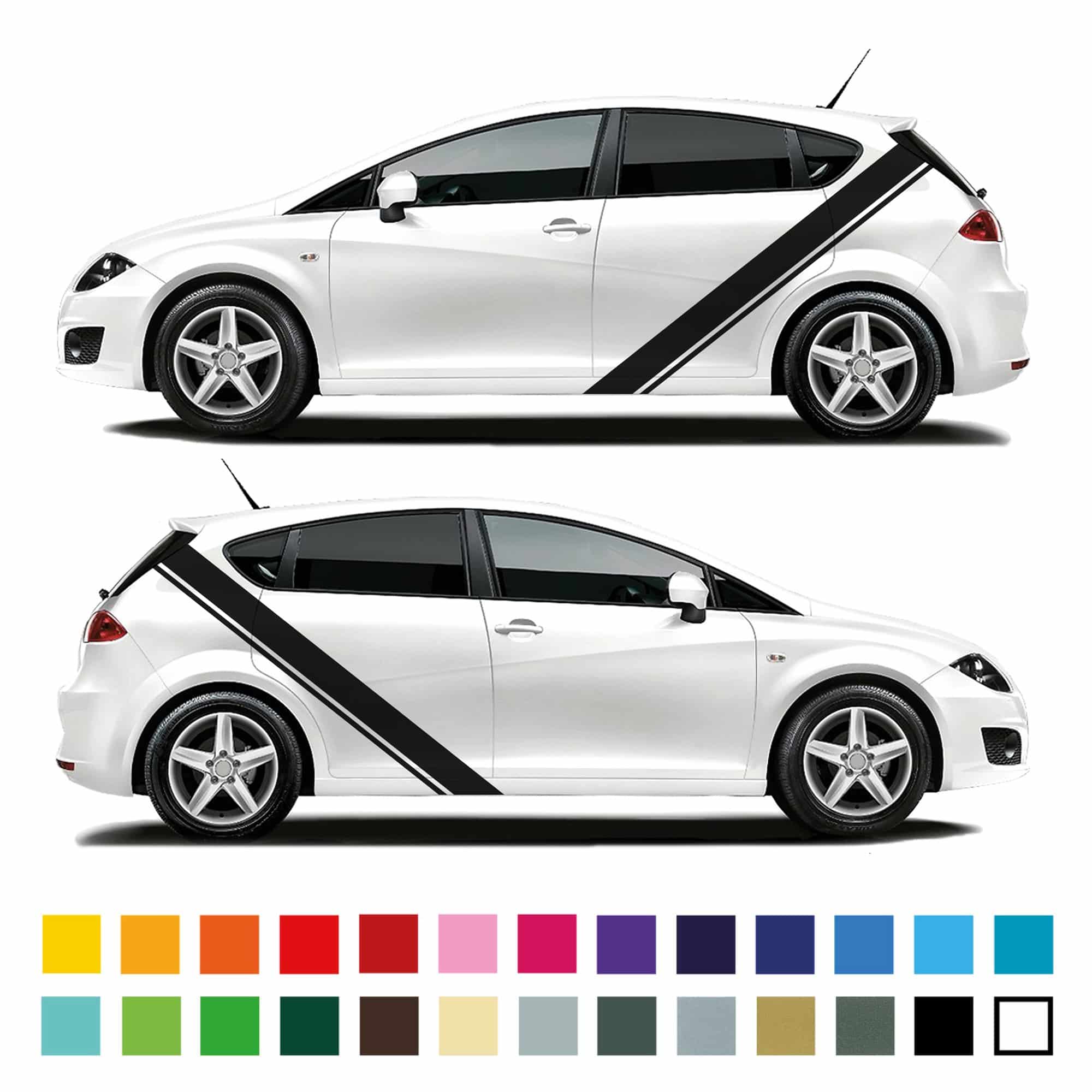 Seat Leon Vertical Stripe With Pinline