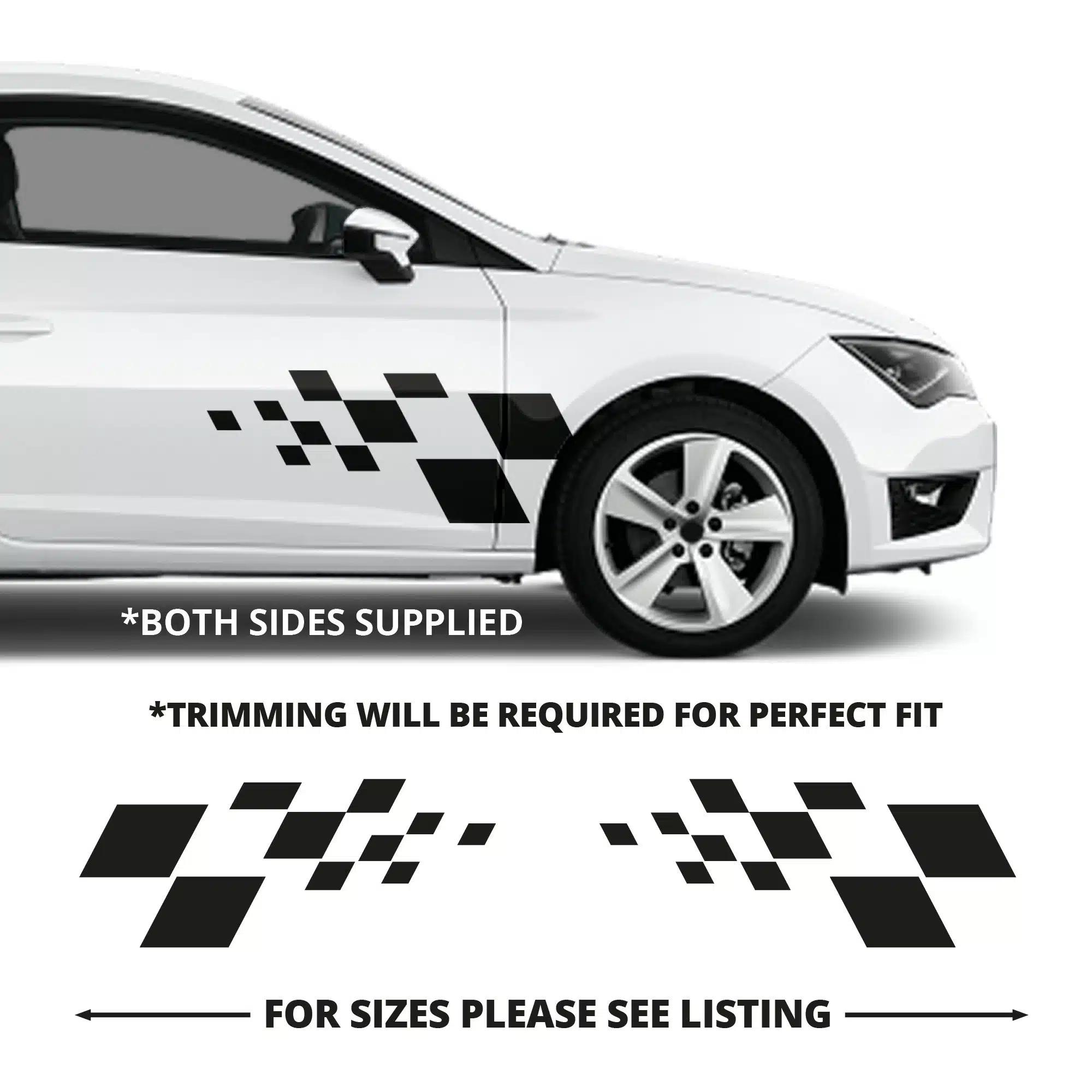 Seat Ibiza Front Checks Graphics