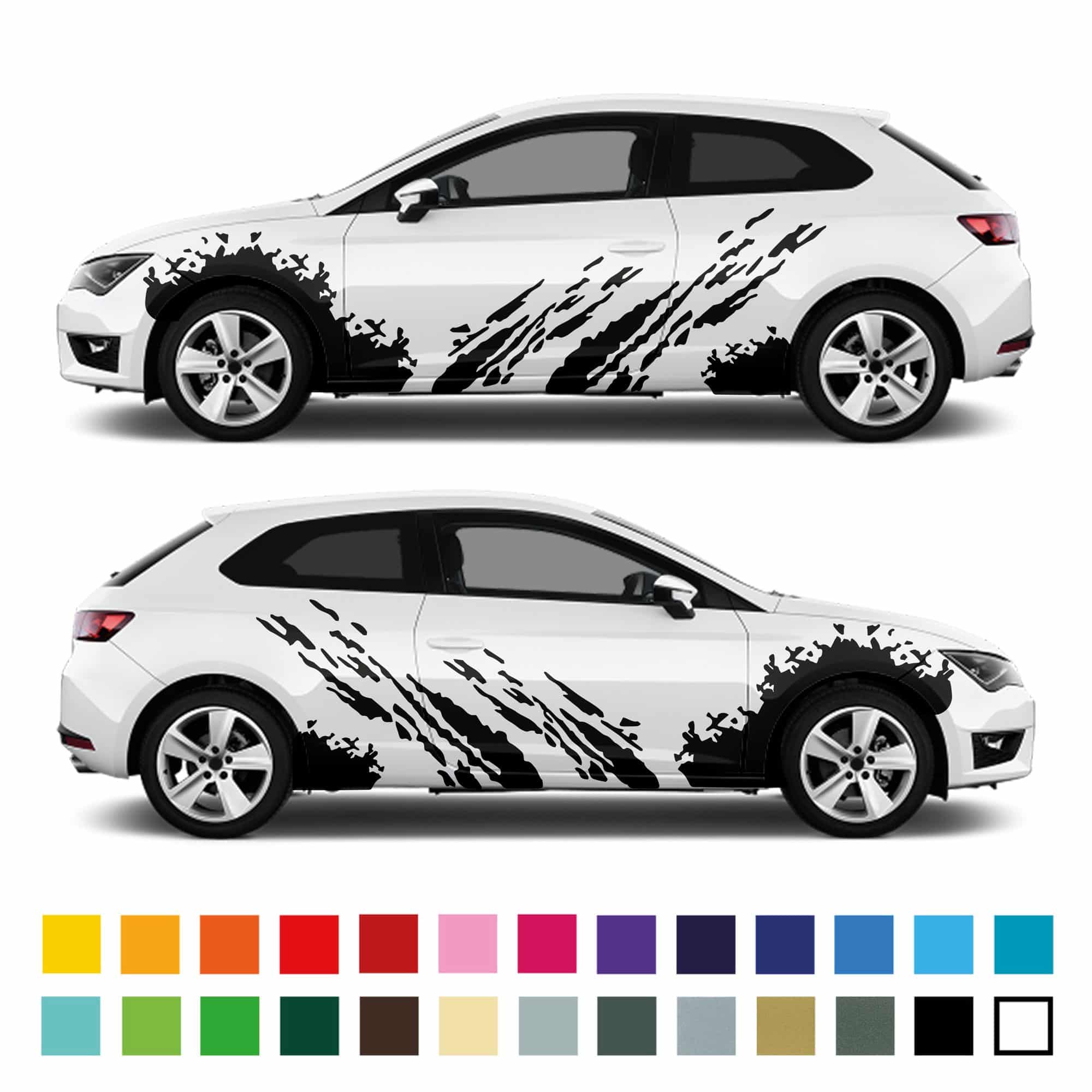 Seat Ibiza Mud Splash Graphics