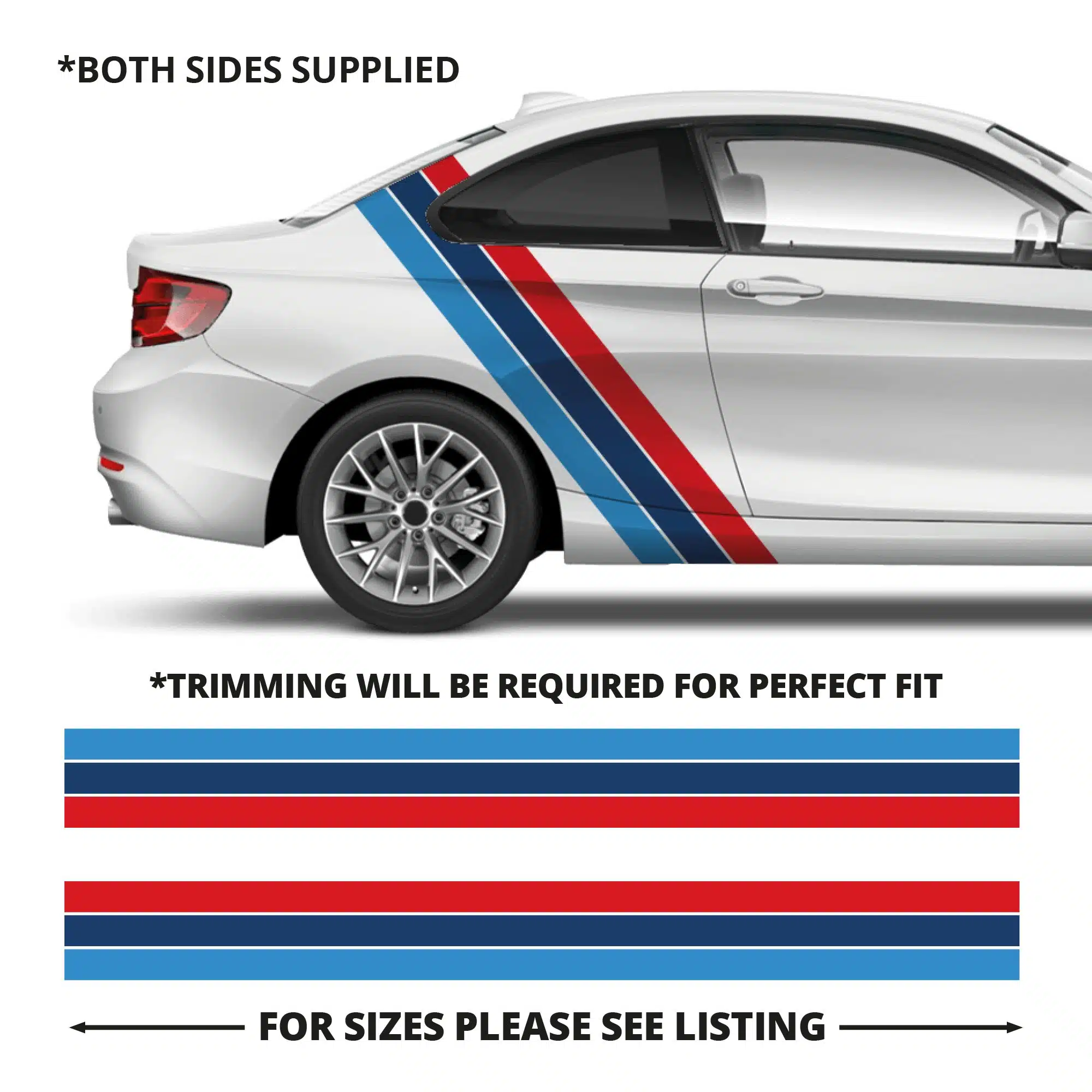 Bmw Coupe M Sport Vertical Stripes