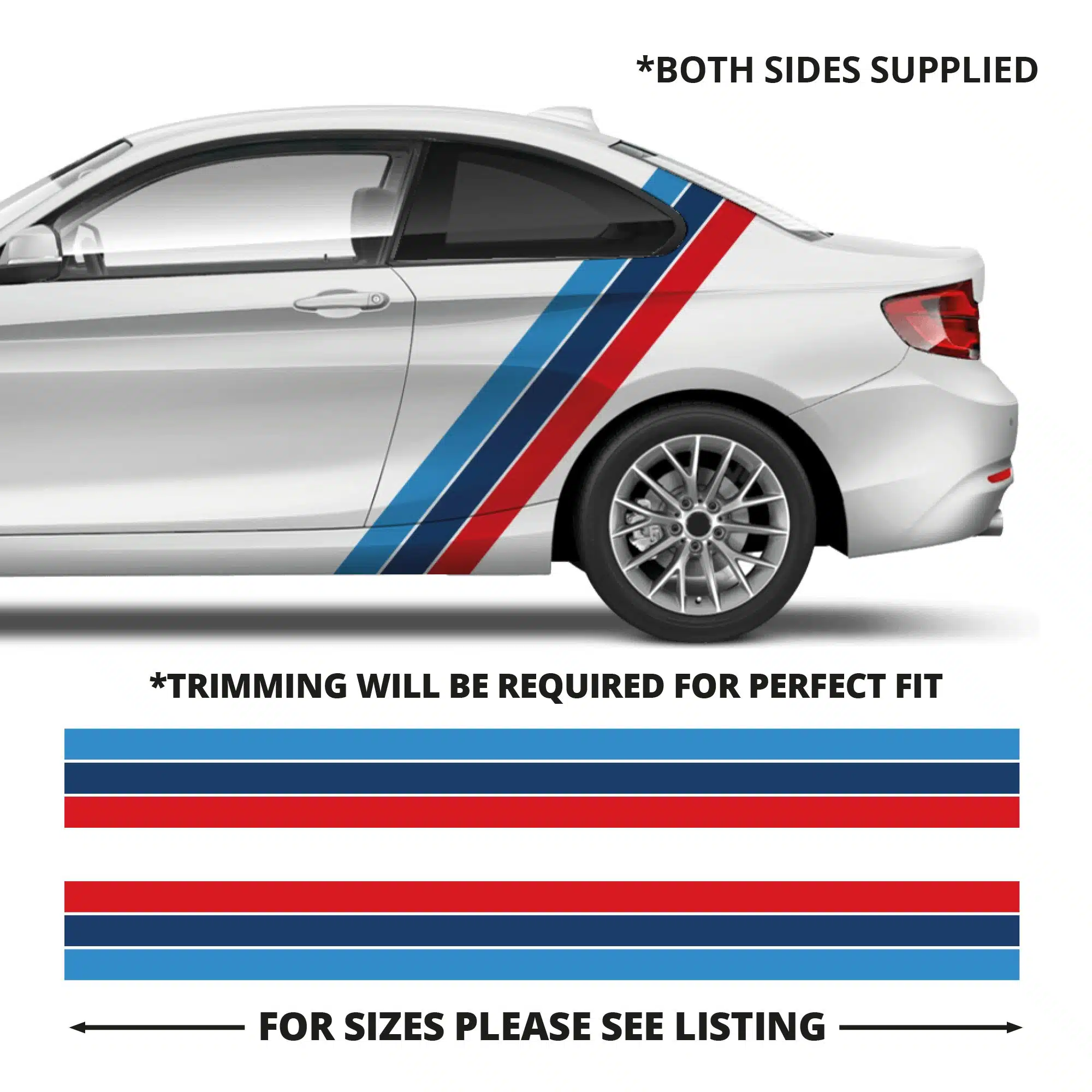 Bmw Coupe M Sport Vertical Stripes