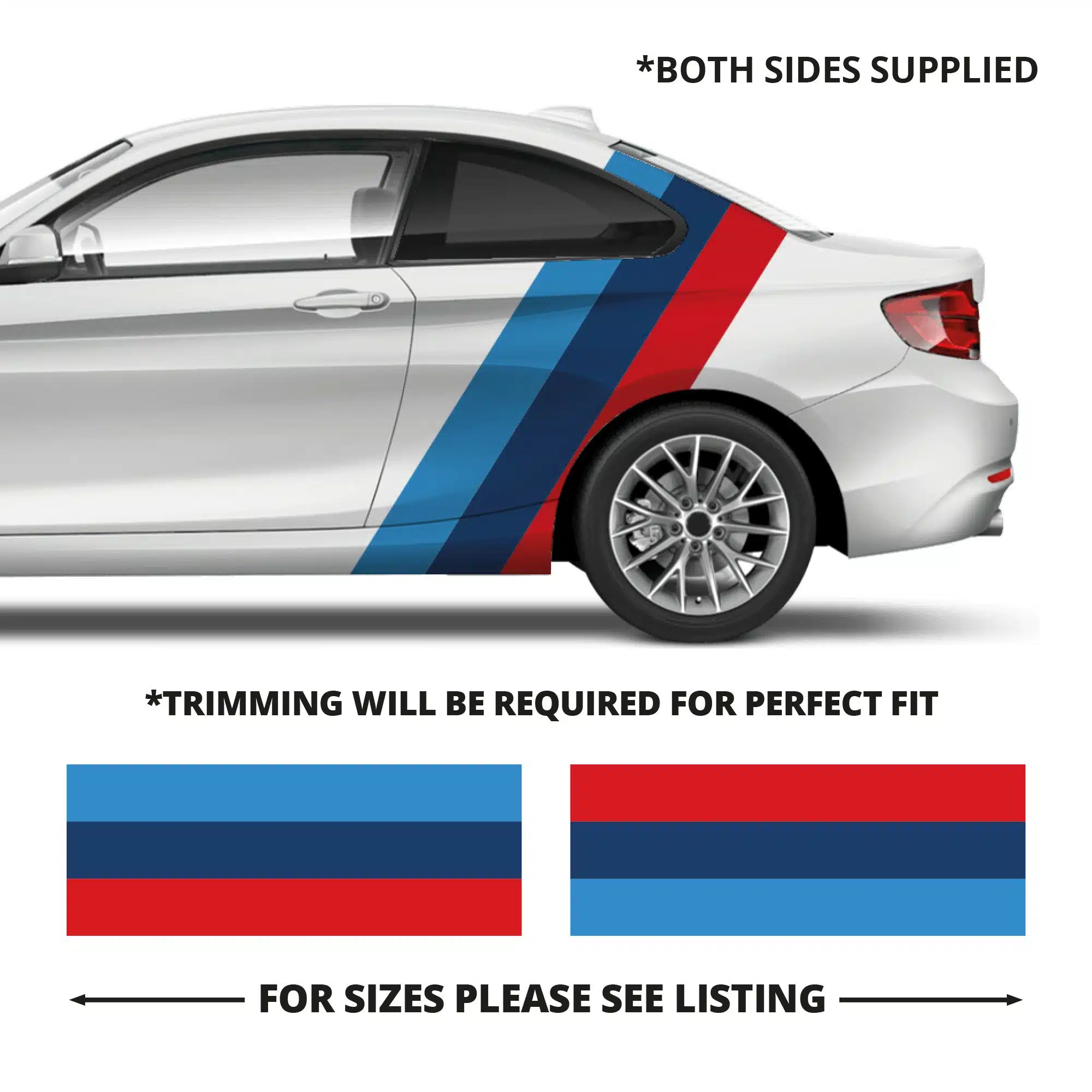 Bmw Coupe M Sport Vertical Stripes Large