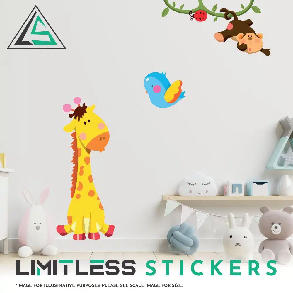 Childrens Cute Jungle Animal Stickers