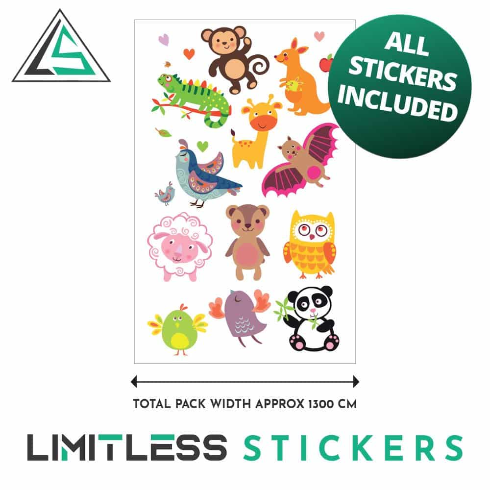 Childrens Cute Animal Stickers