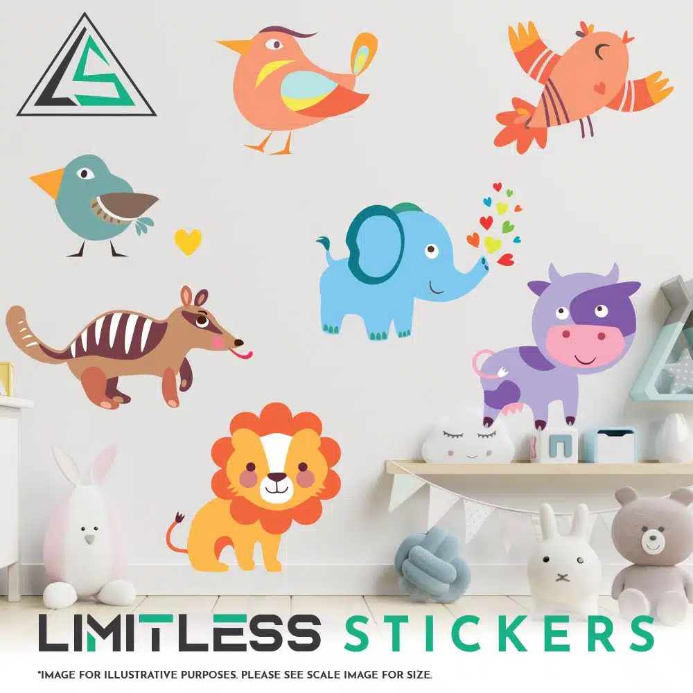 Childrens Cute Animal Stickers