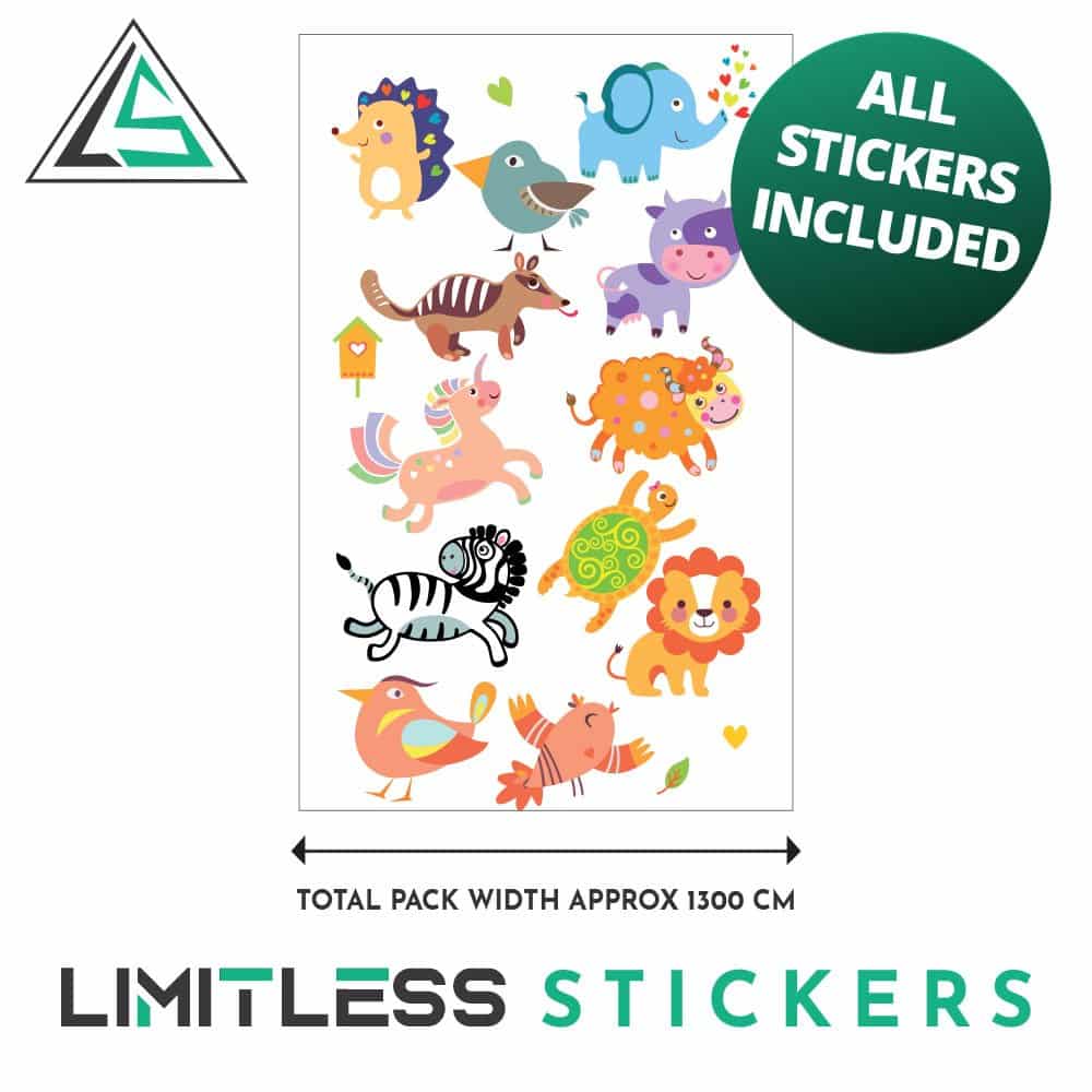 Childrens Cute Animal Stickers