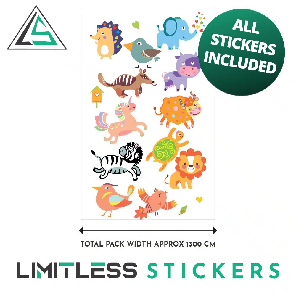 Childrens Cute Animal Stickers