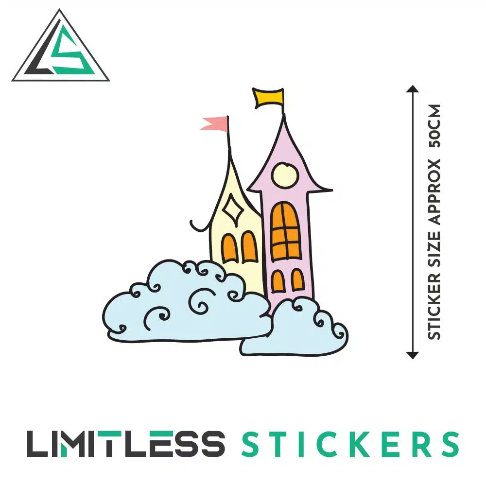 Unicorn And Castle Stickers