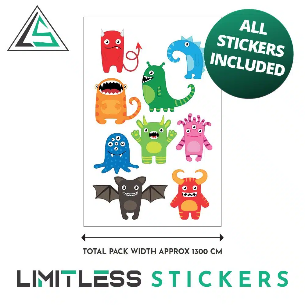 Childrens Monsters Stickers