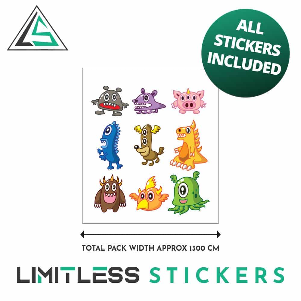 Childrens Monsters Stickers