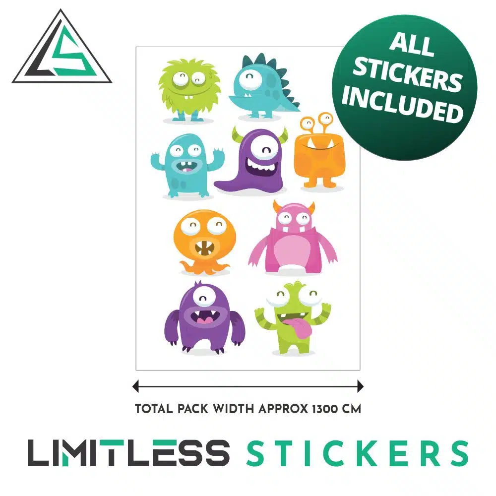 Childrens Monsters Stickers