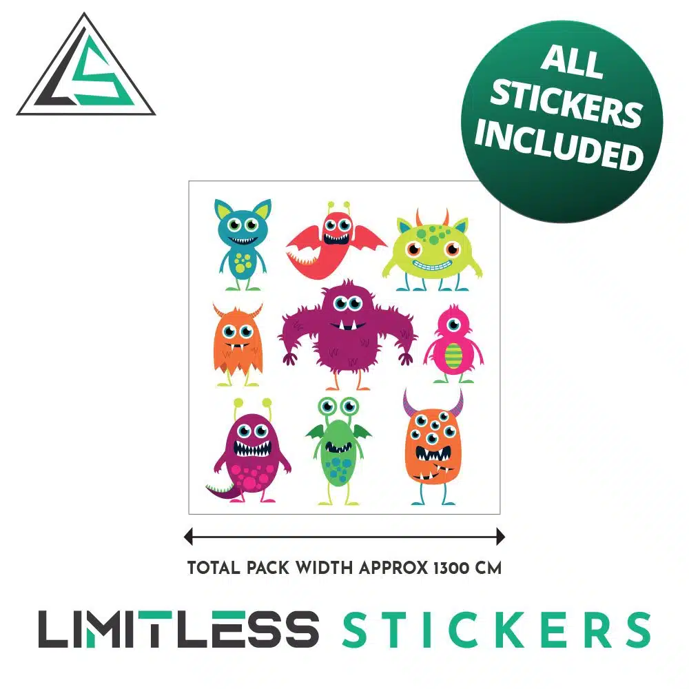 Childrens Monsters Stickers