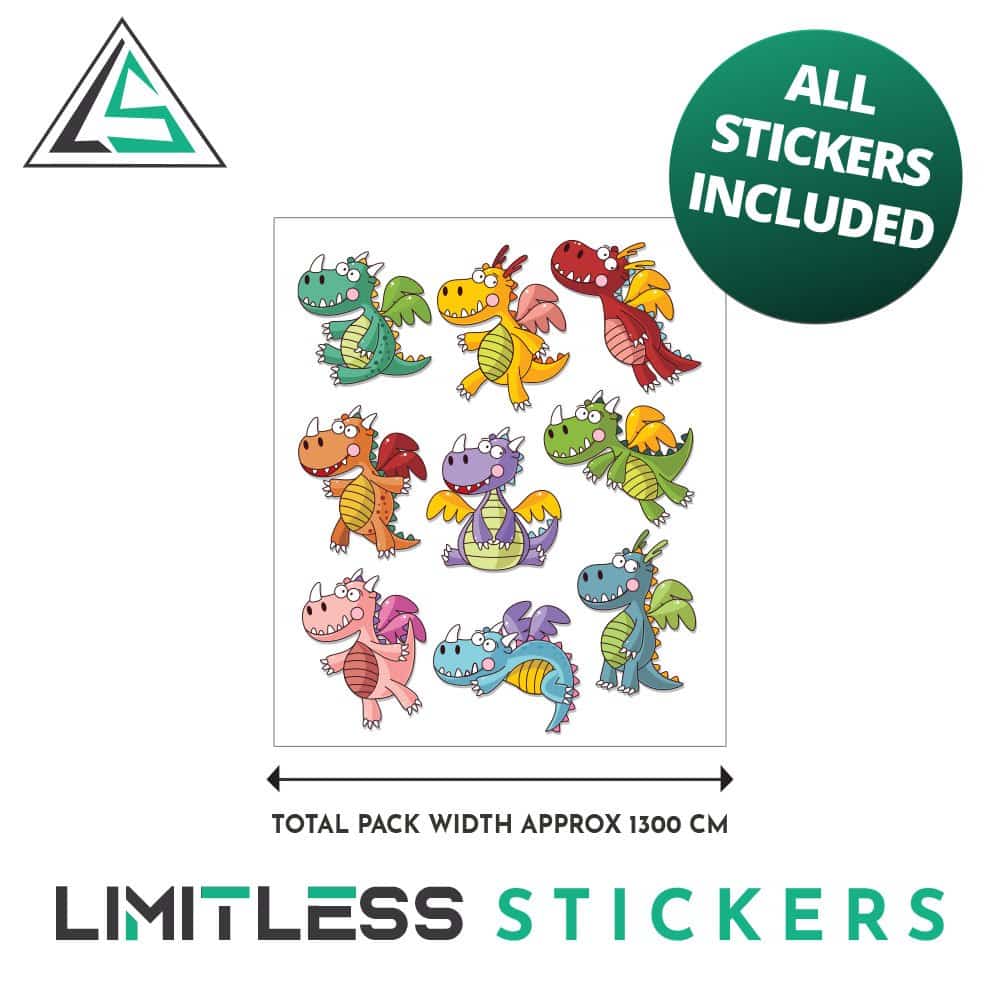 Fun Dragon Stickers