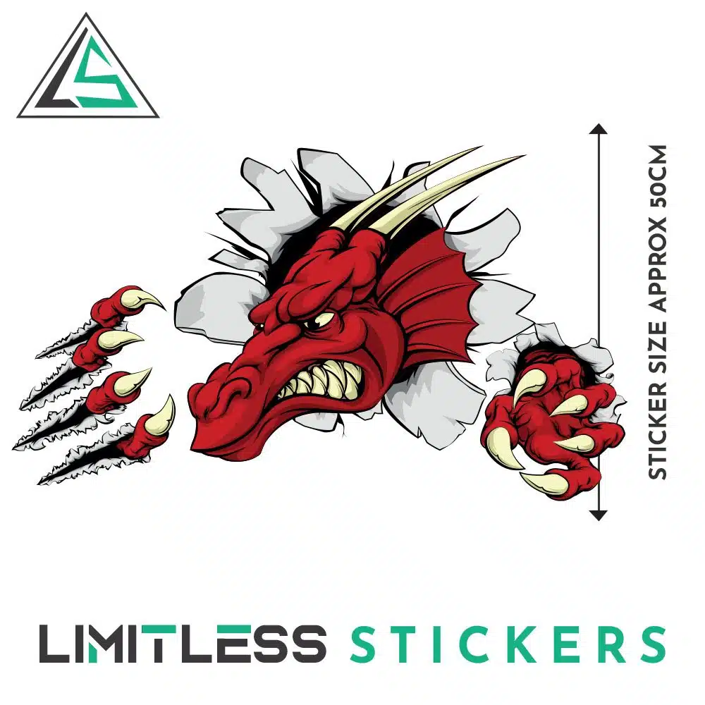 Large Dragon Sticker Set