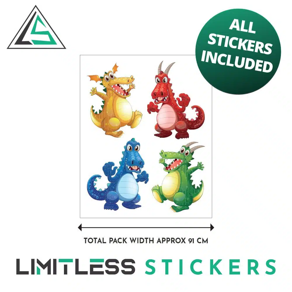 Fun Dragon Stickers