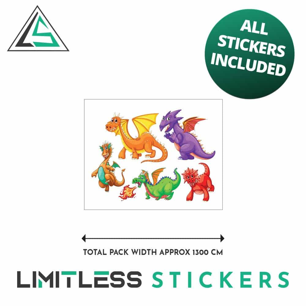 Fun Dragon Stickers