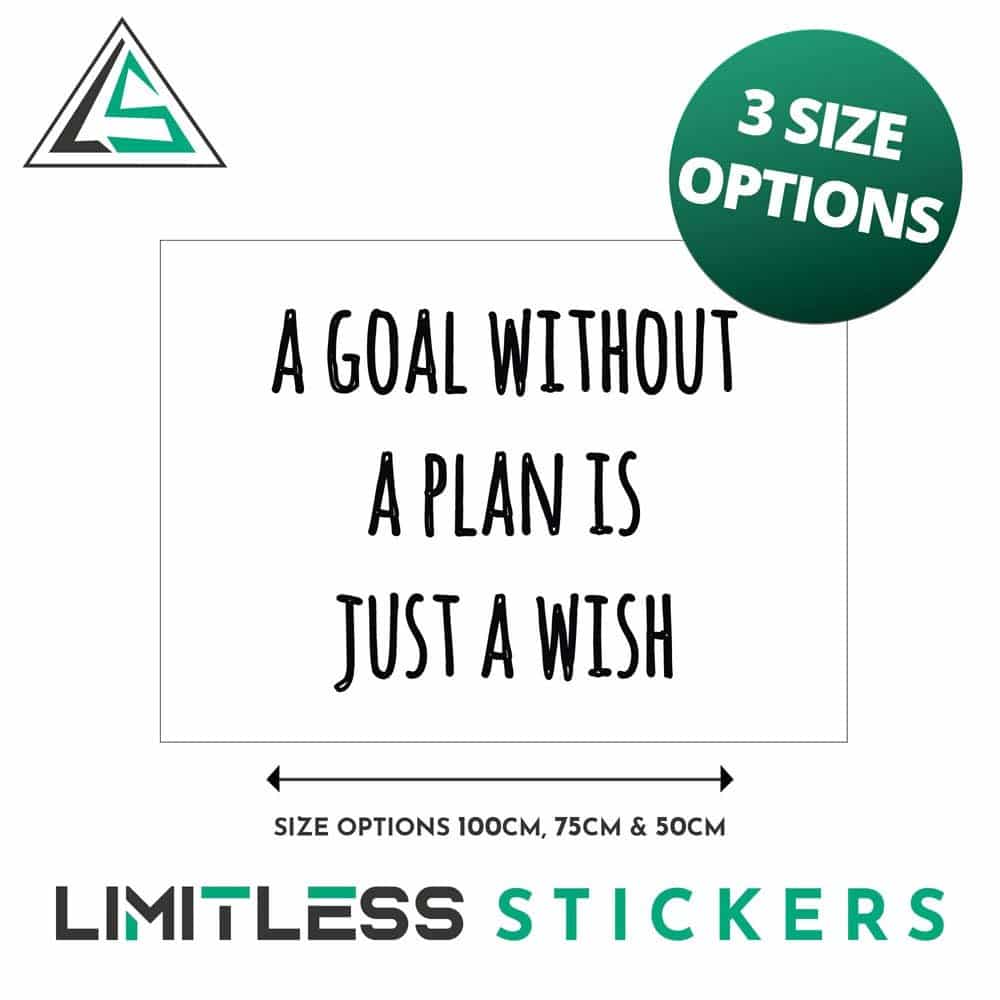 A Goal Wall Sticker