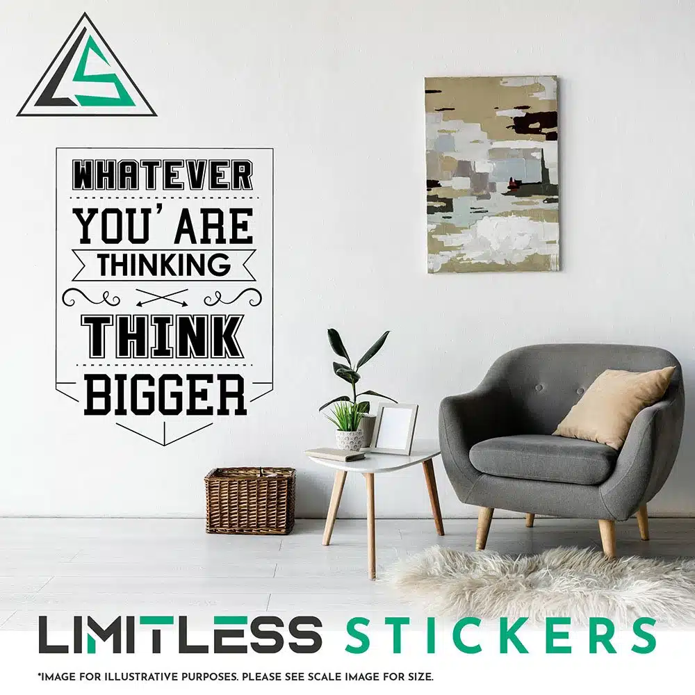 Whatever You Are Thinking Wall Sticker