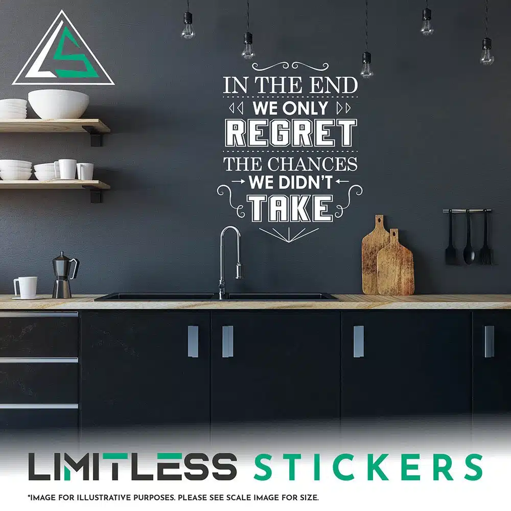 We Only Regret Wall Sticker