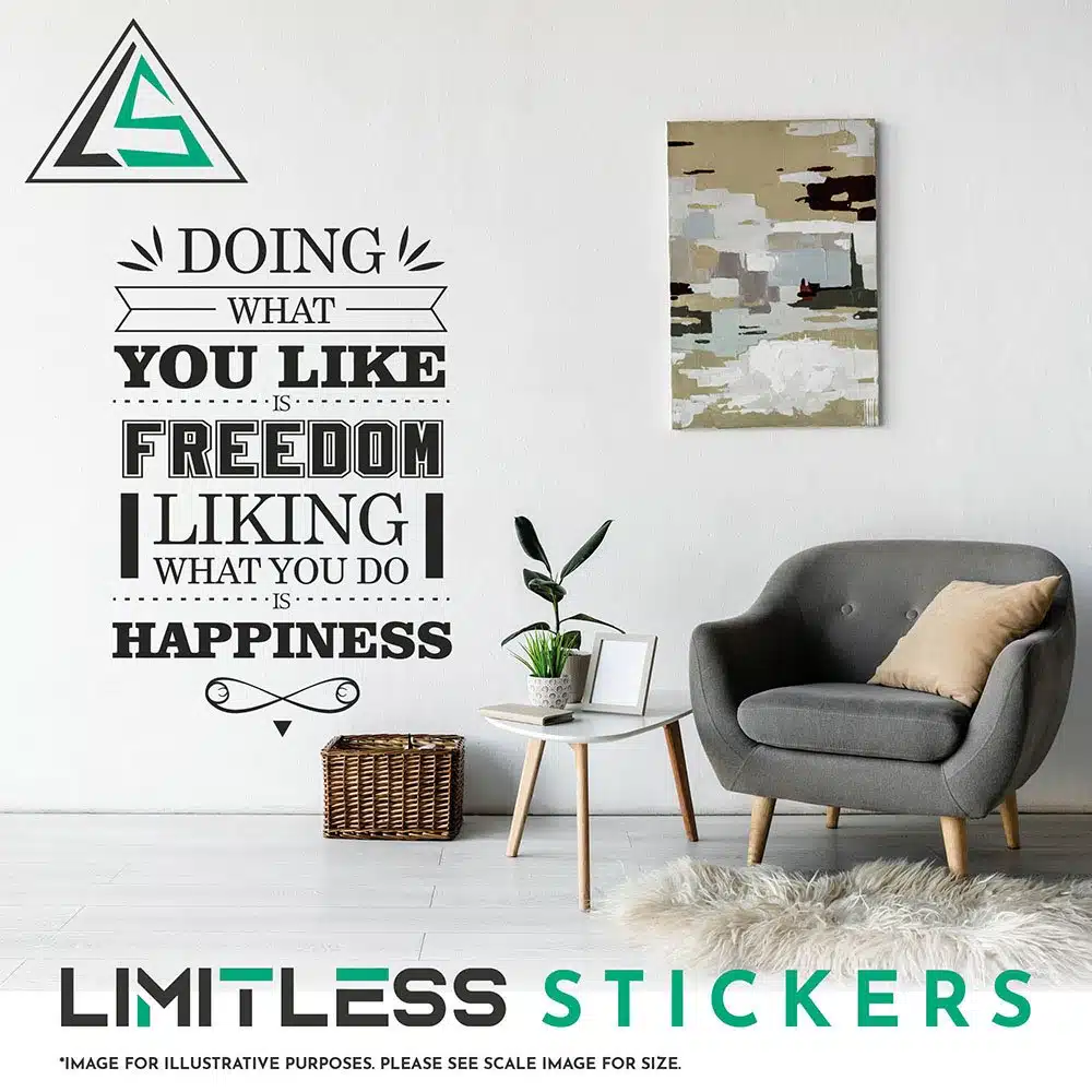 Doing What You Like Wall Sticker