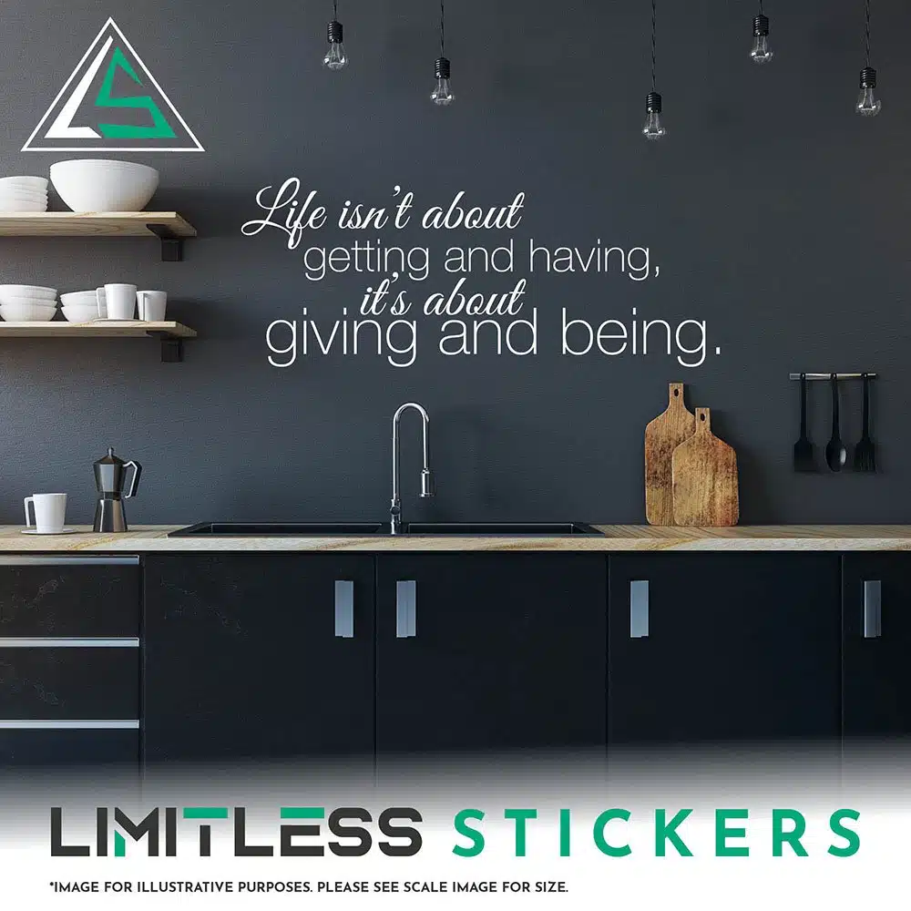 Life Isn'T About Wall Sticker