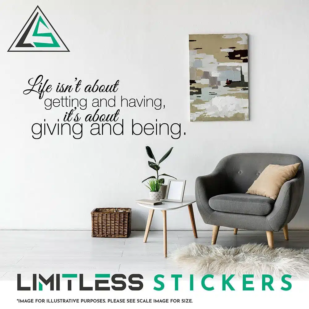 Life Isn'T About Wall Sticker